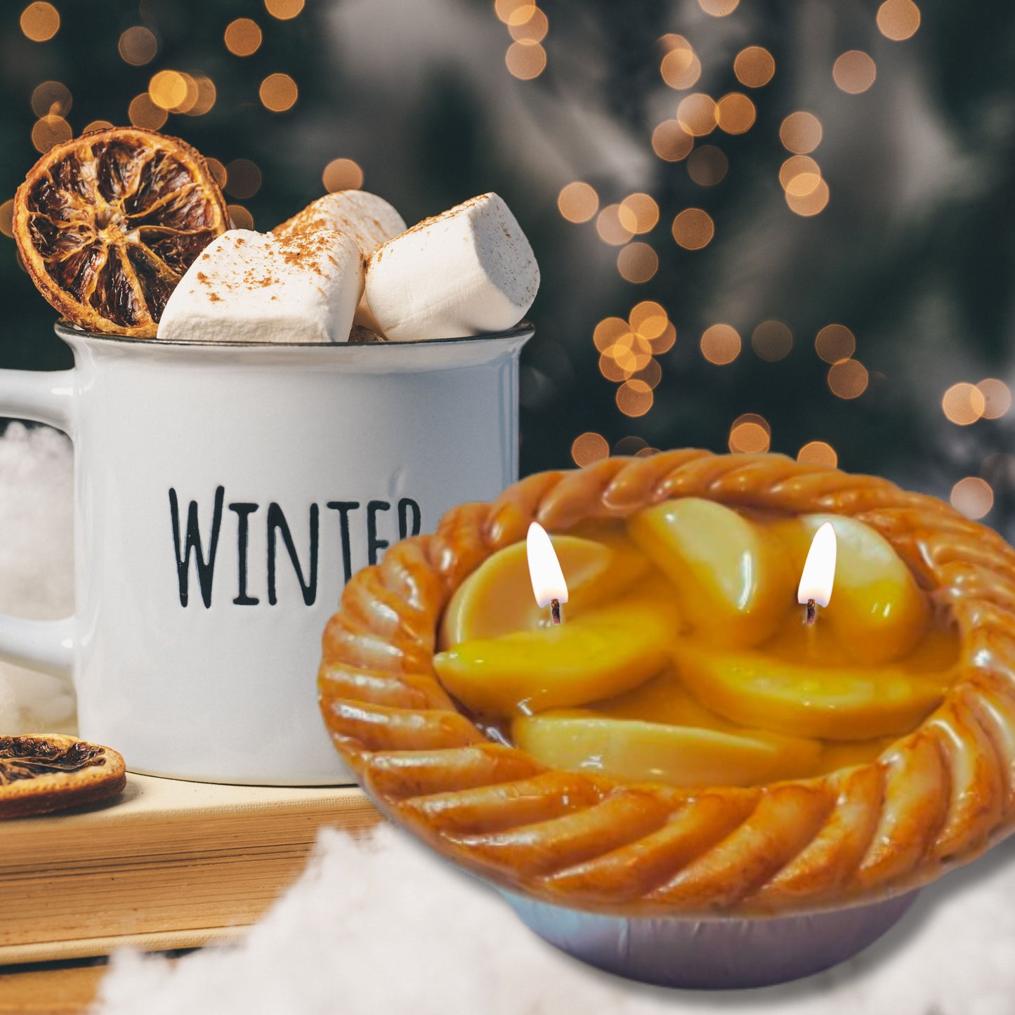 Cafe Delights Apple Pie Scented Soy Wax Candle