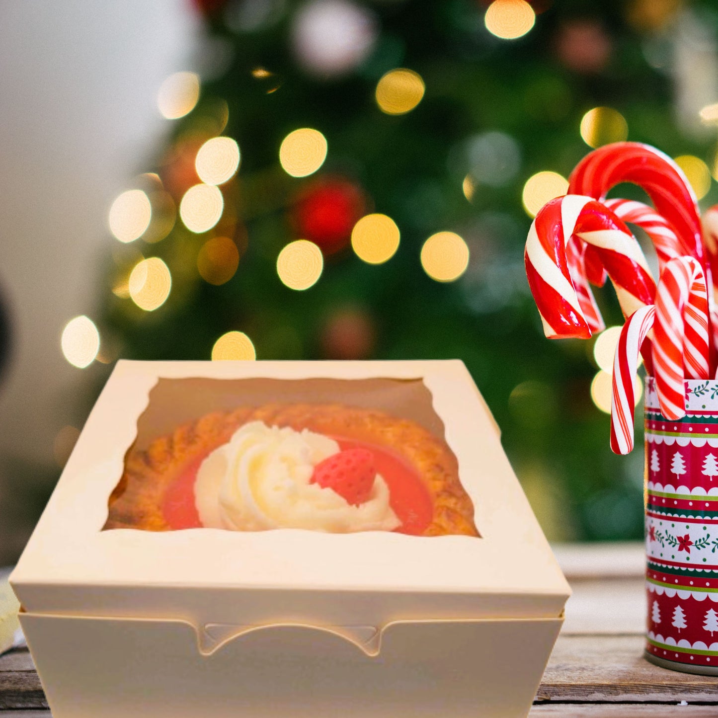 Cafe Delights Strawberry Rhubarb Pie Scented Soy Wax Candle