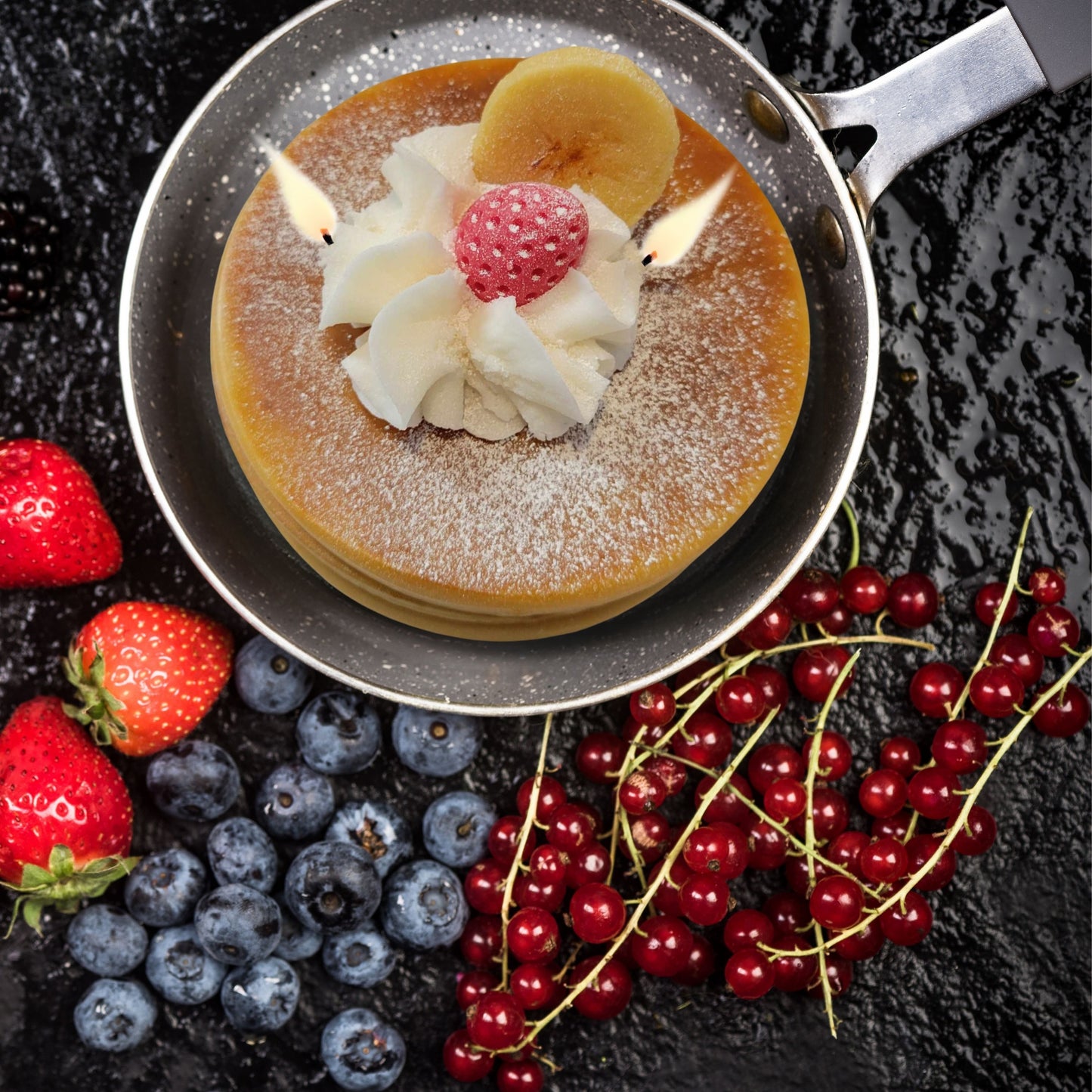 Cafe Delights Strawberry Pancakes Scented Soy Wax Candle
