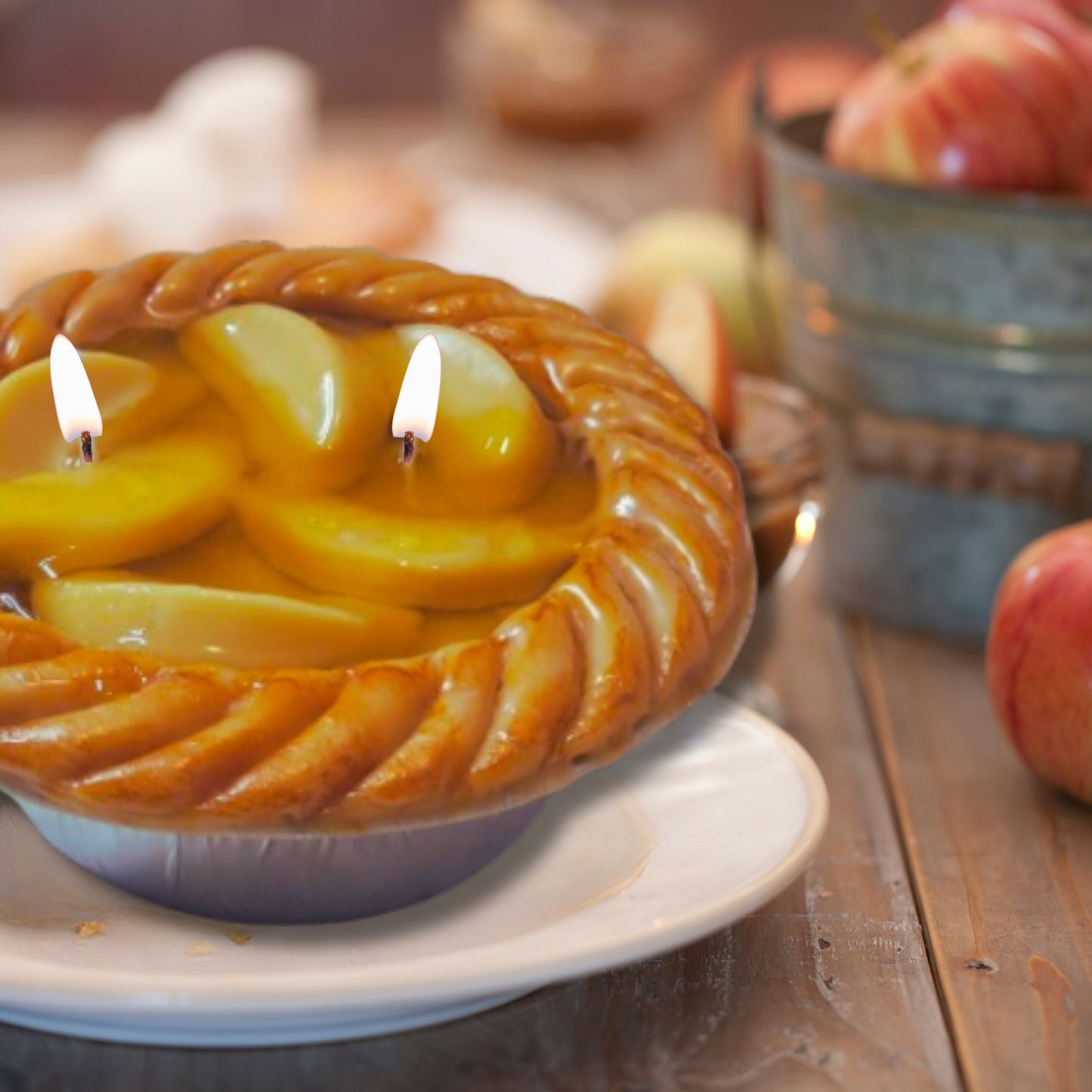 Cafe Delights Apple Pie Scented Soy Wax Candle