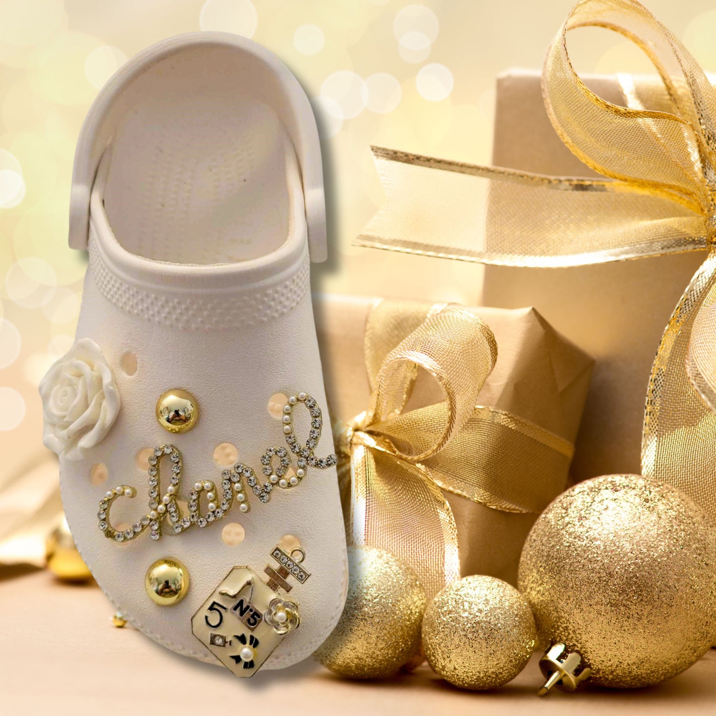 Luxury Gold Chanelista Shoe Charms