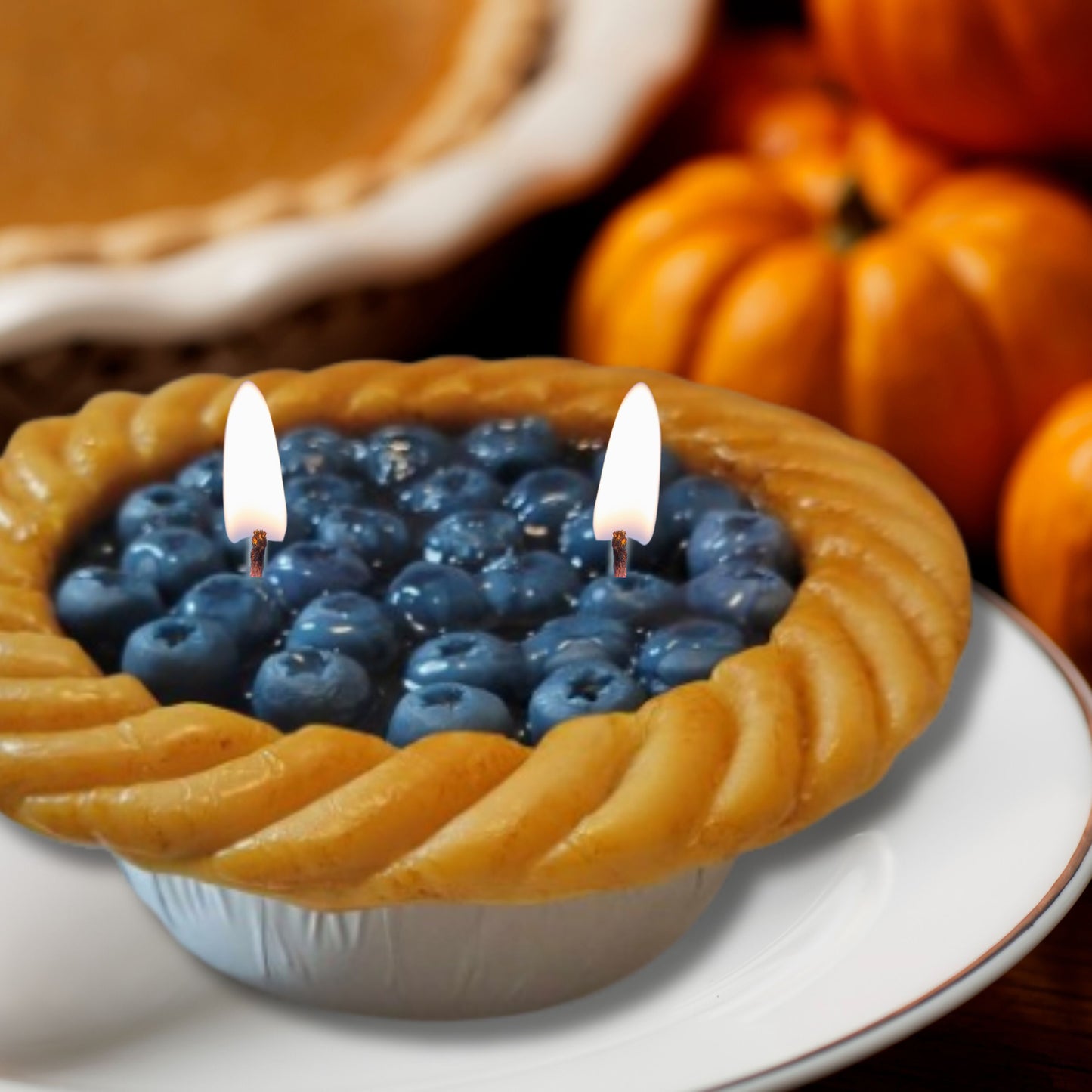 Cafe Delights Blueberry Pie Scented Soy Wax Candle