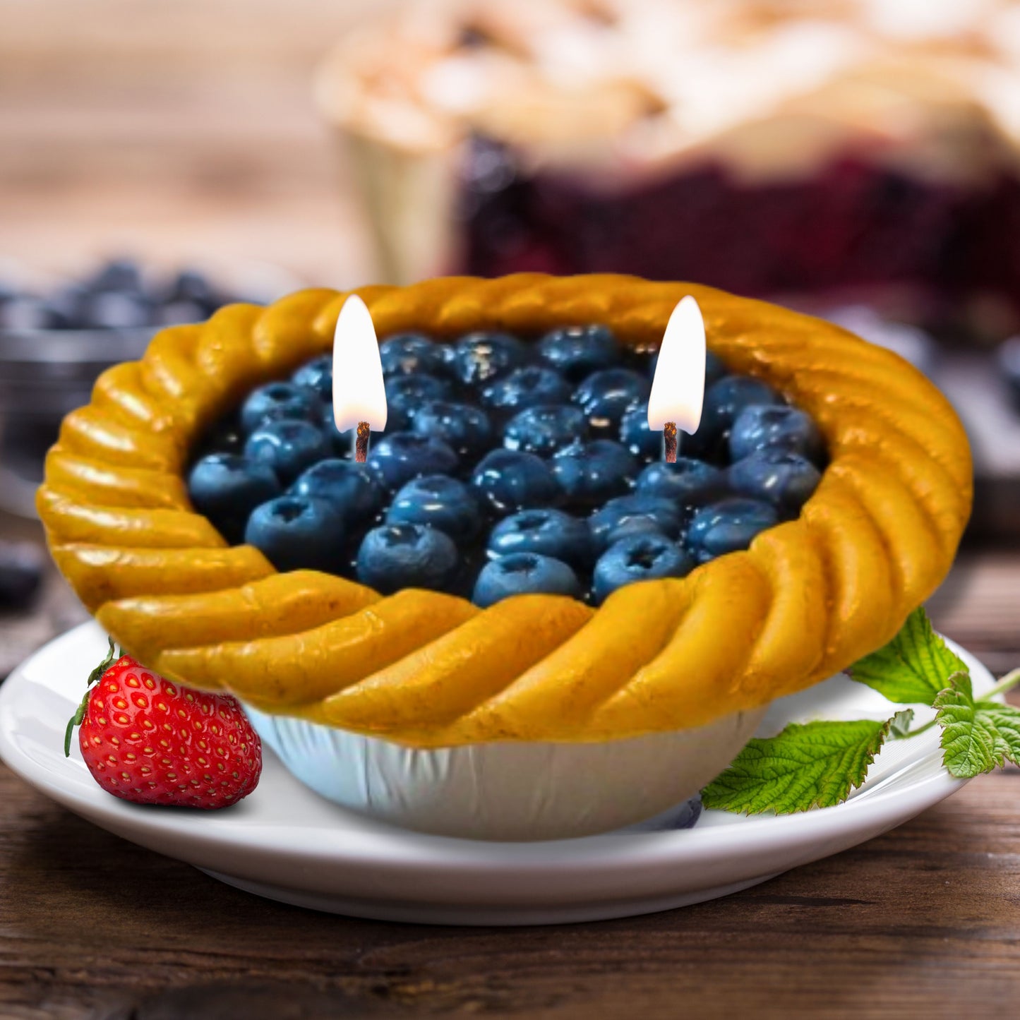 Cafe Delights Blueberry Pie Scented Soy Wax Candle