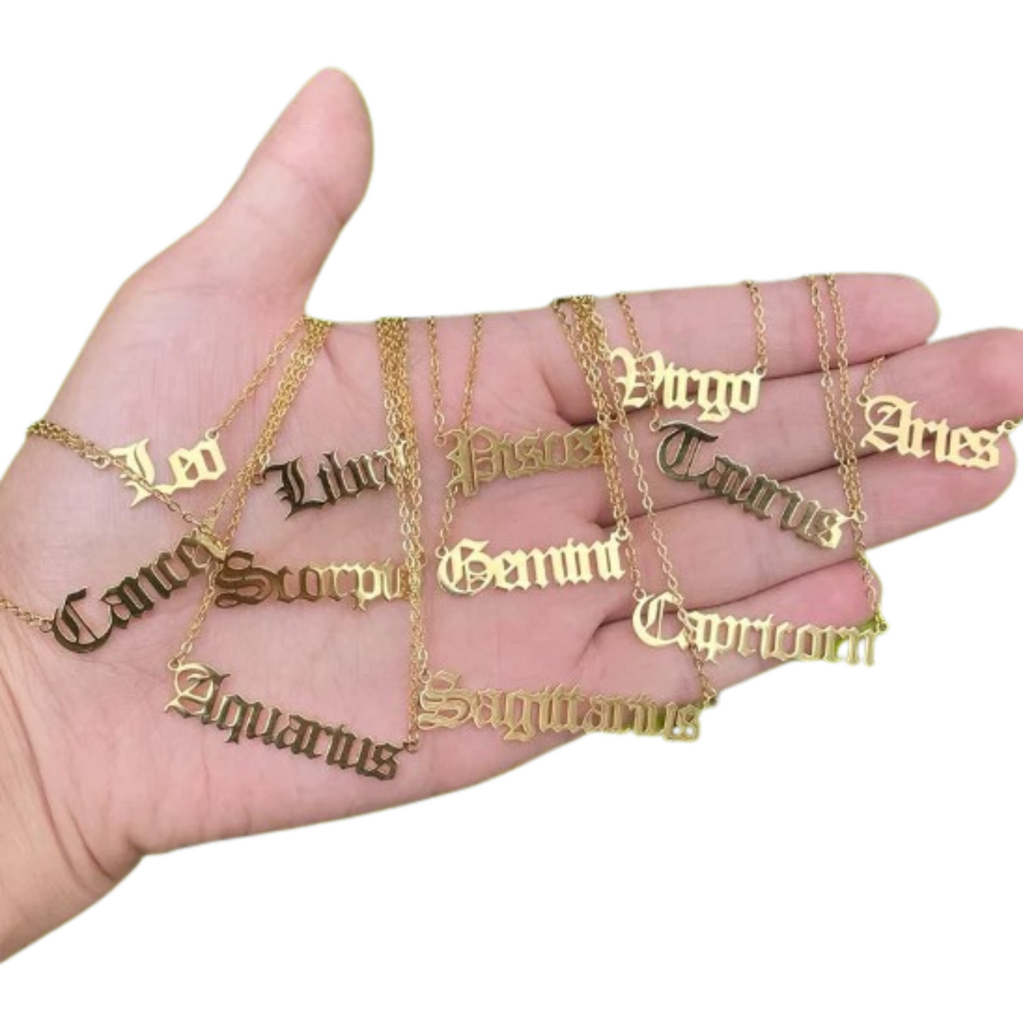 Gold Plated Nameplate Necklace Chain