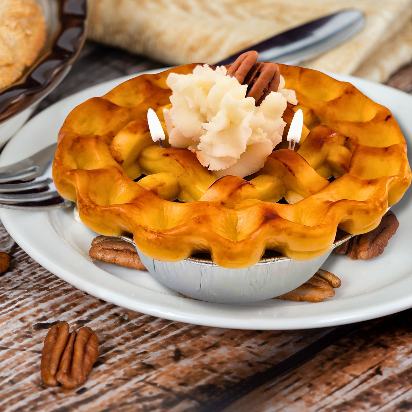 Cafe Delights Homestyle Pumpkin Pie Scented Soy Wax Candle