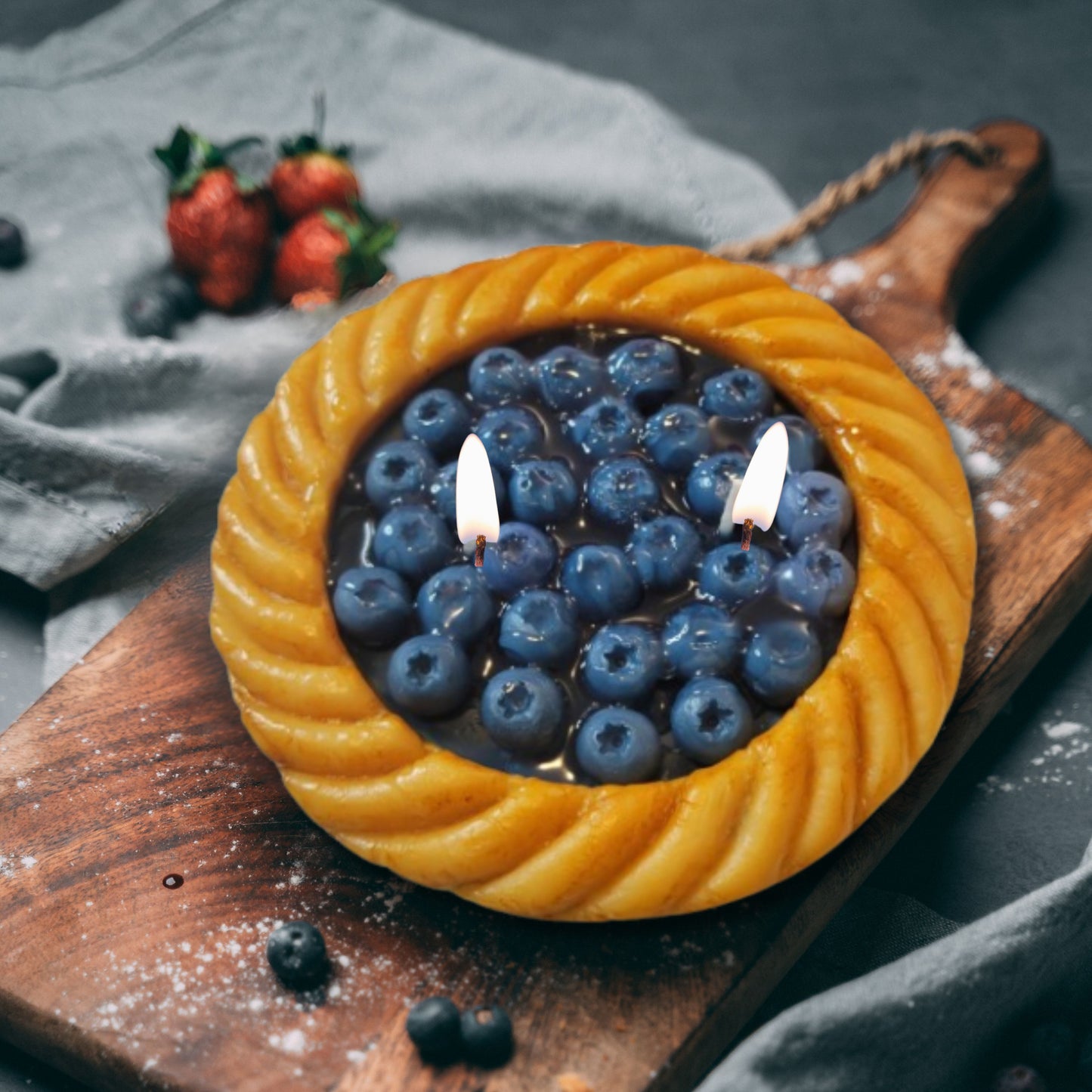 Cafe Delights Blueberry Pie Scented Soy Wax Candle
