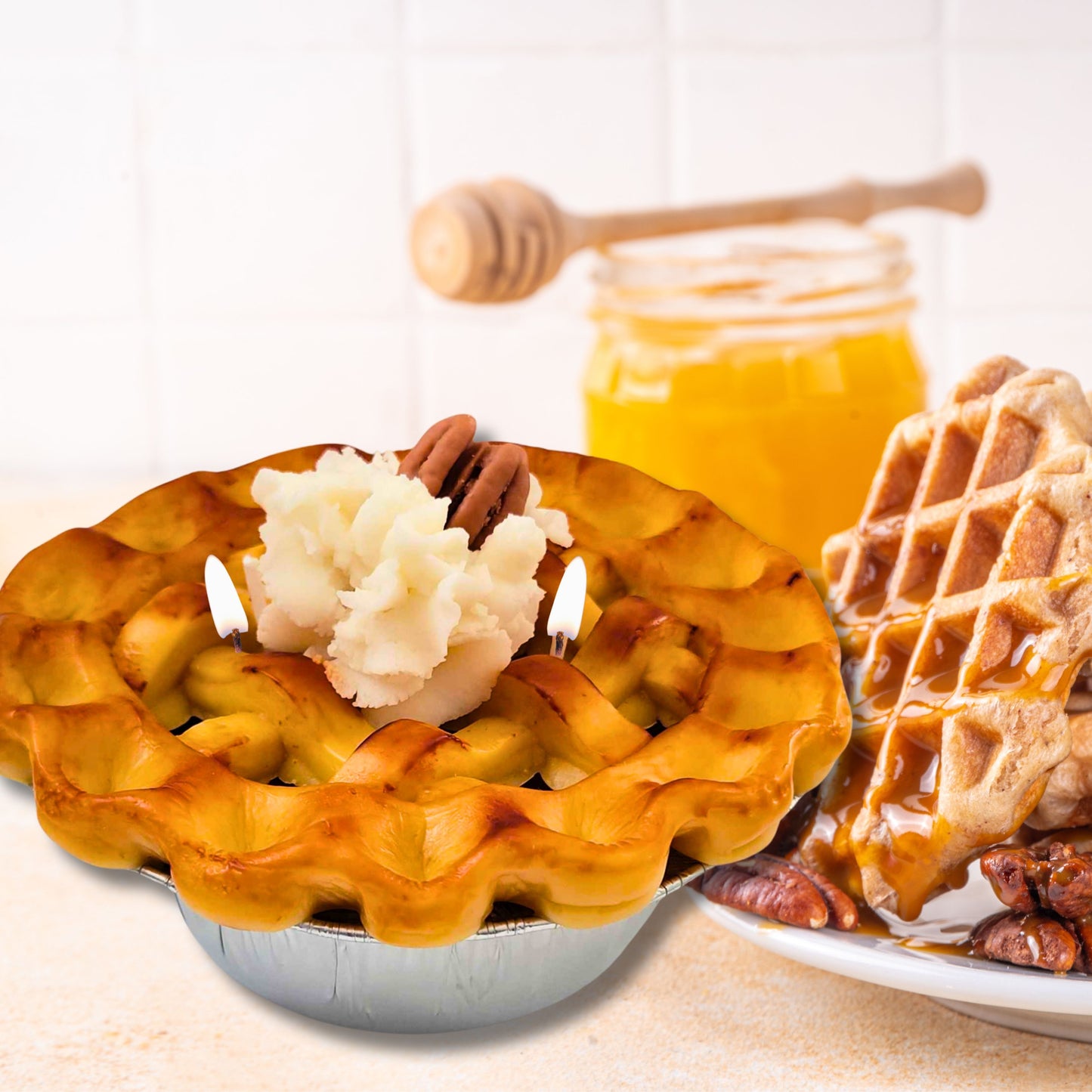 Cafe Delights Homestyle Pumpkin Pie Scented Soy Wax Candle