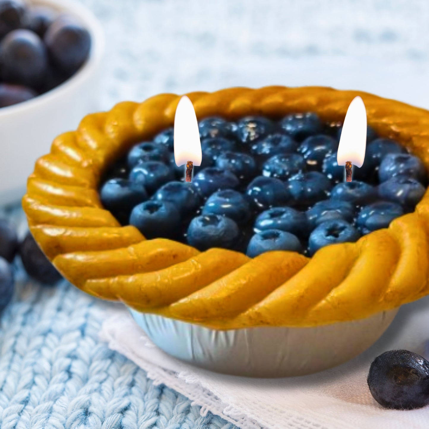 Cafe Delights Blueberry Pie Scented Soy Wax Candle