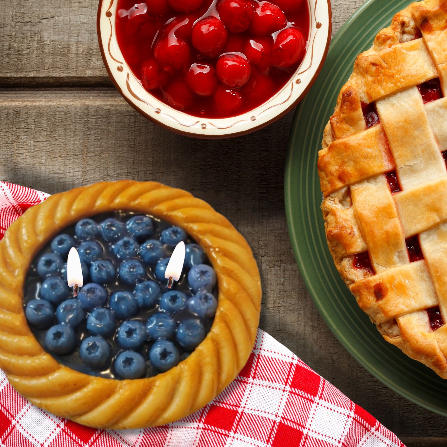 Cafe Delights Blueberry Pie Scented Soy Wax Candle