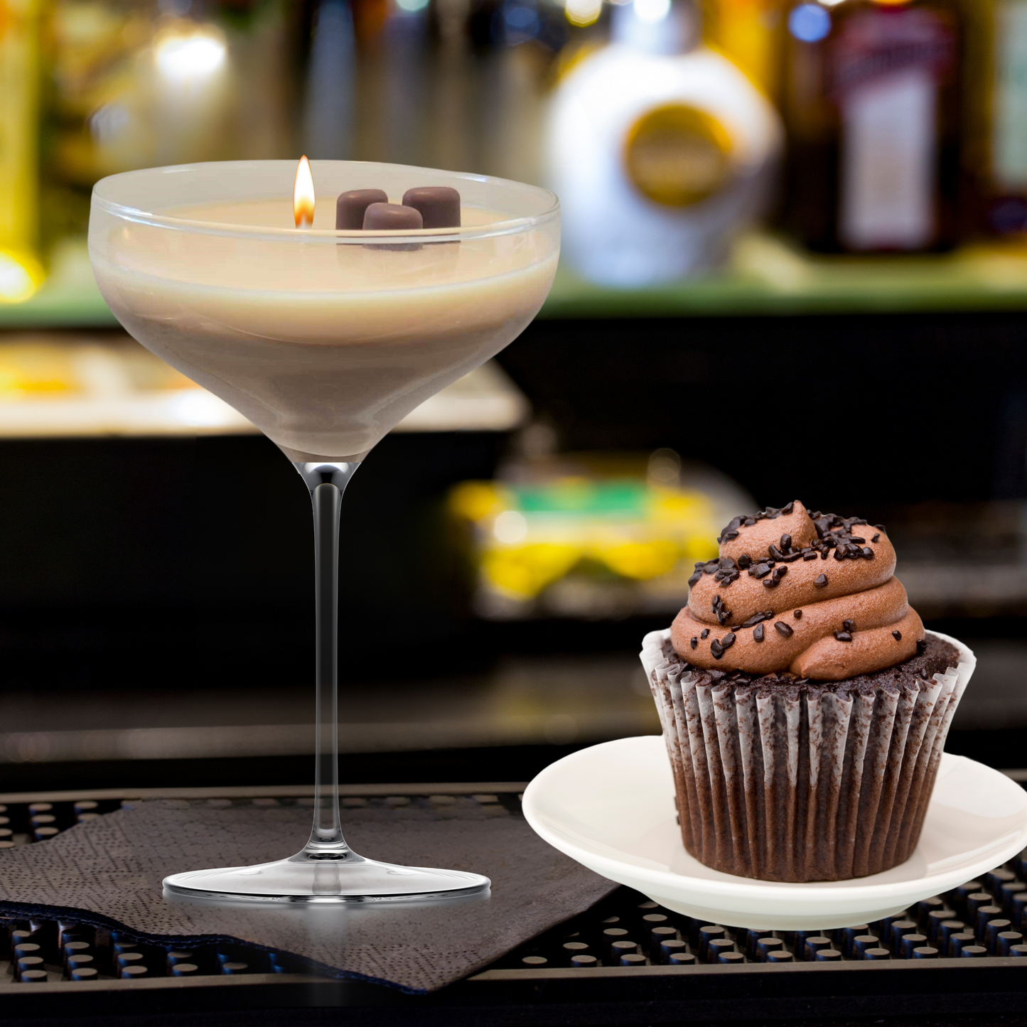 Cafe Delights Espresso Martini Cocktail Scented Soy Wax Candle