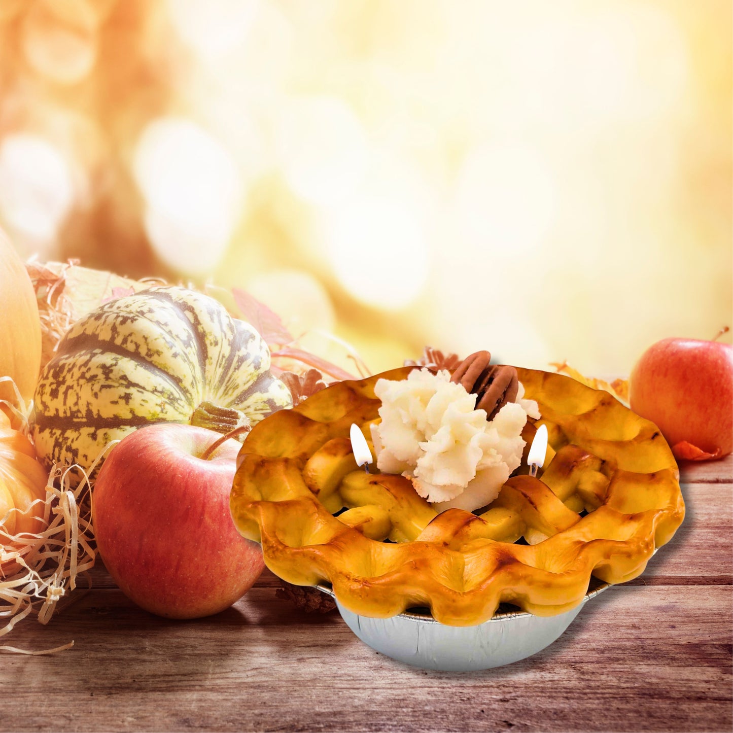 Cafe Delights Homestyle Pumpkin Pie Scented Soy Wax Candle