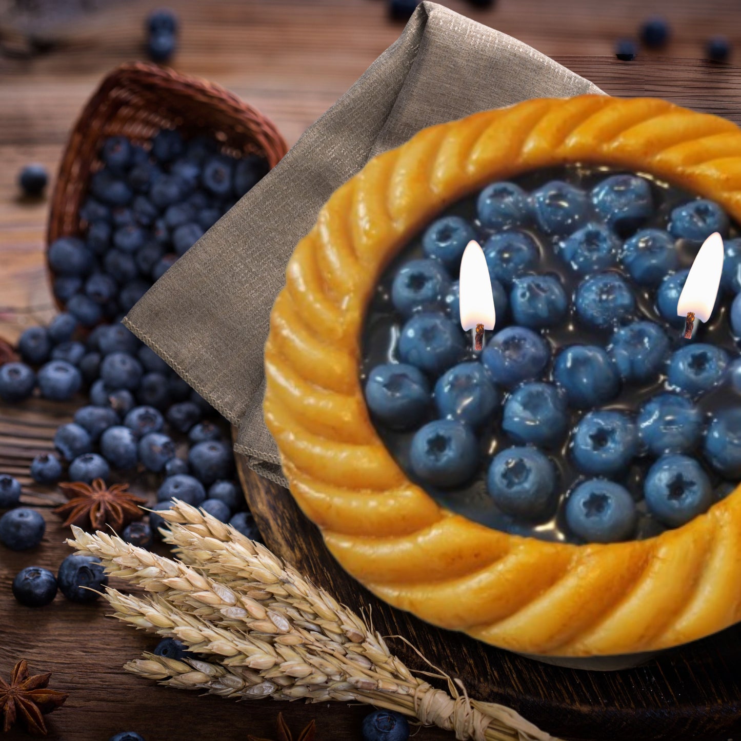 Cafe Delights Blueberry Pie Scented Soy Wax Candle