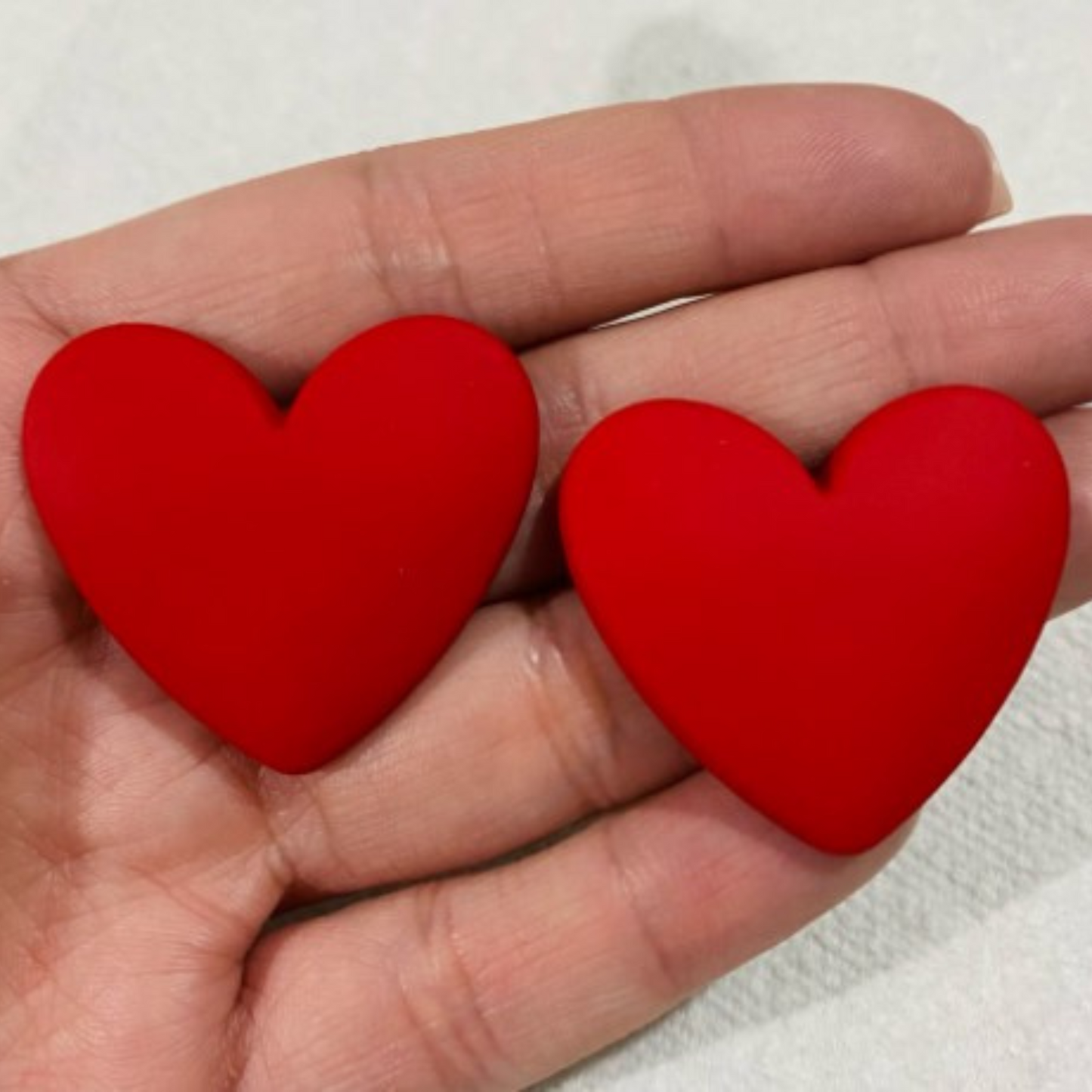 Candy Valentine Heart Statement Earrings