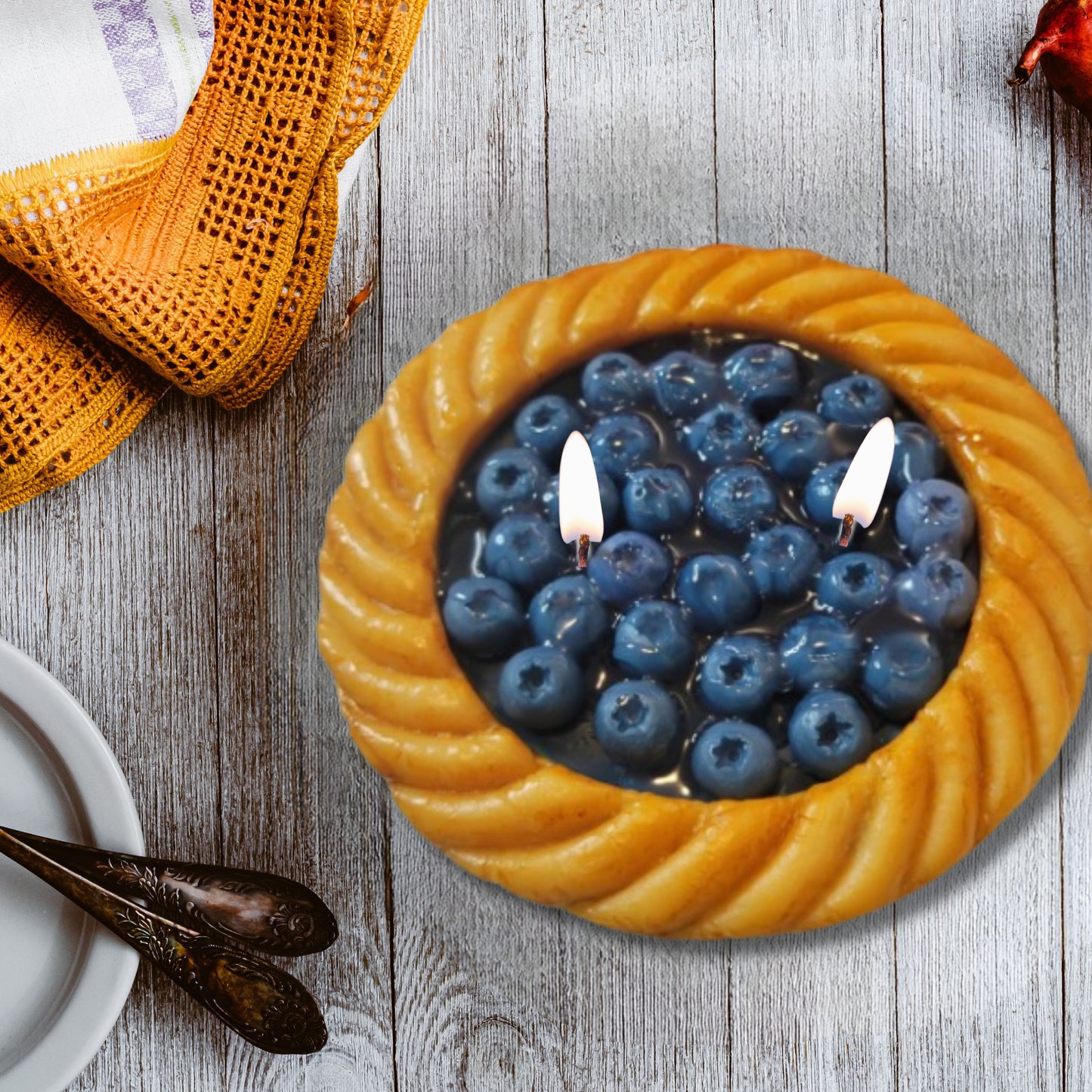 Cafe Delights Blueberry Pie Scented Soy Wax Candle