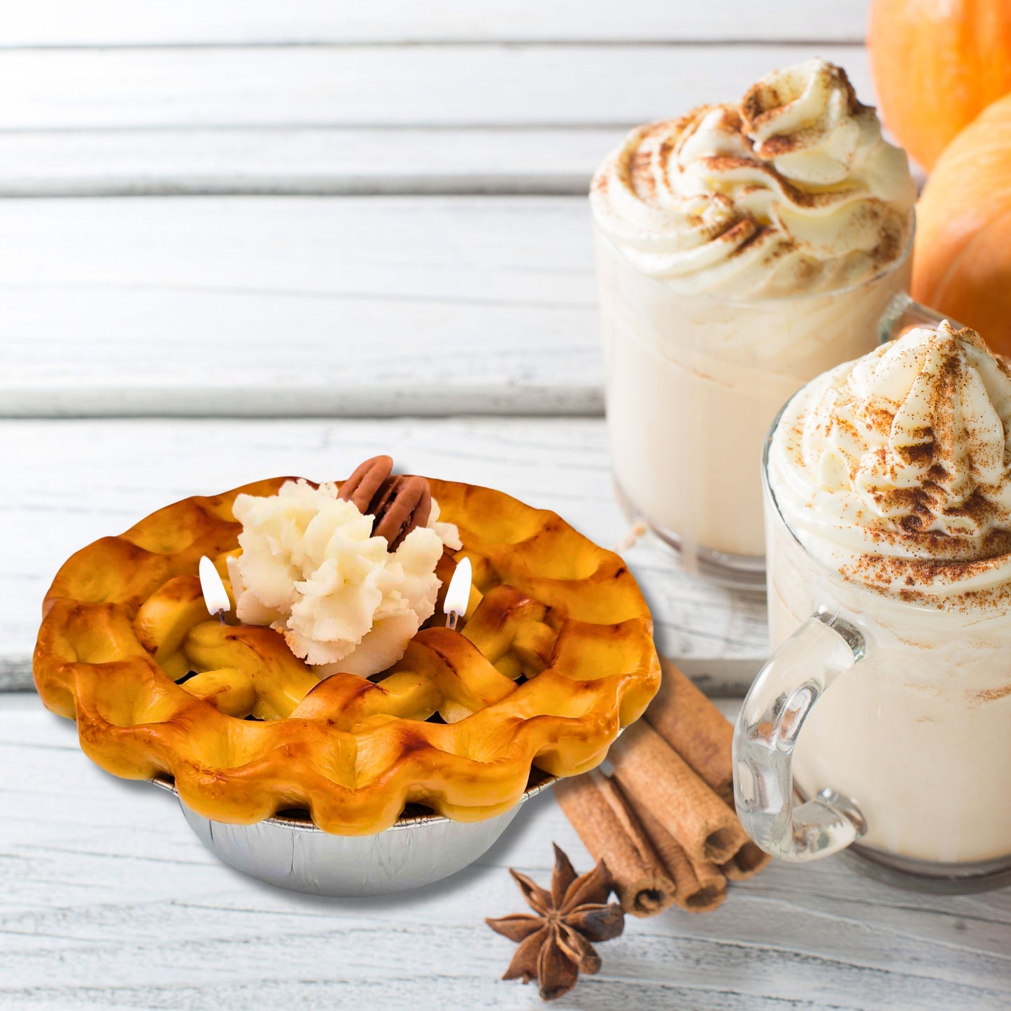 Cafe Delights Homestyle Pumpkin Pie Scented Soy Wax Candle