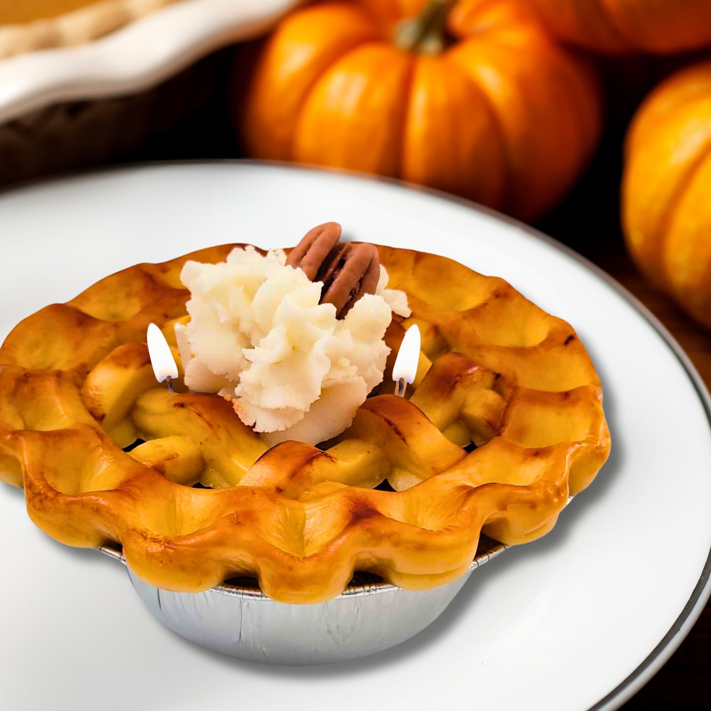 Cafe Delights Homestyle Pumpkin Pie Scented Soy Wax Candle