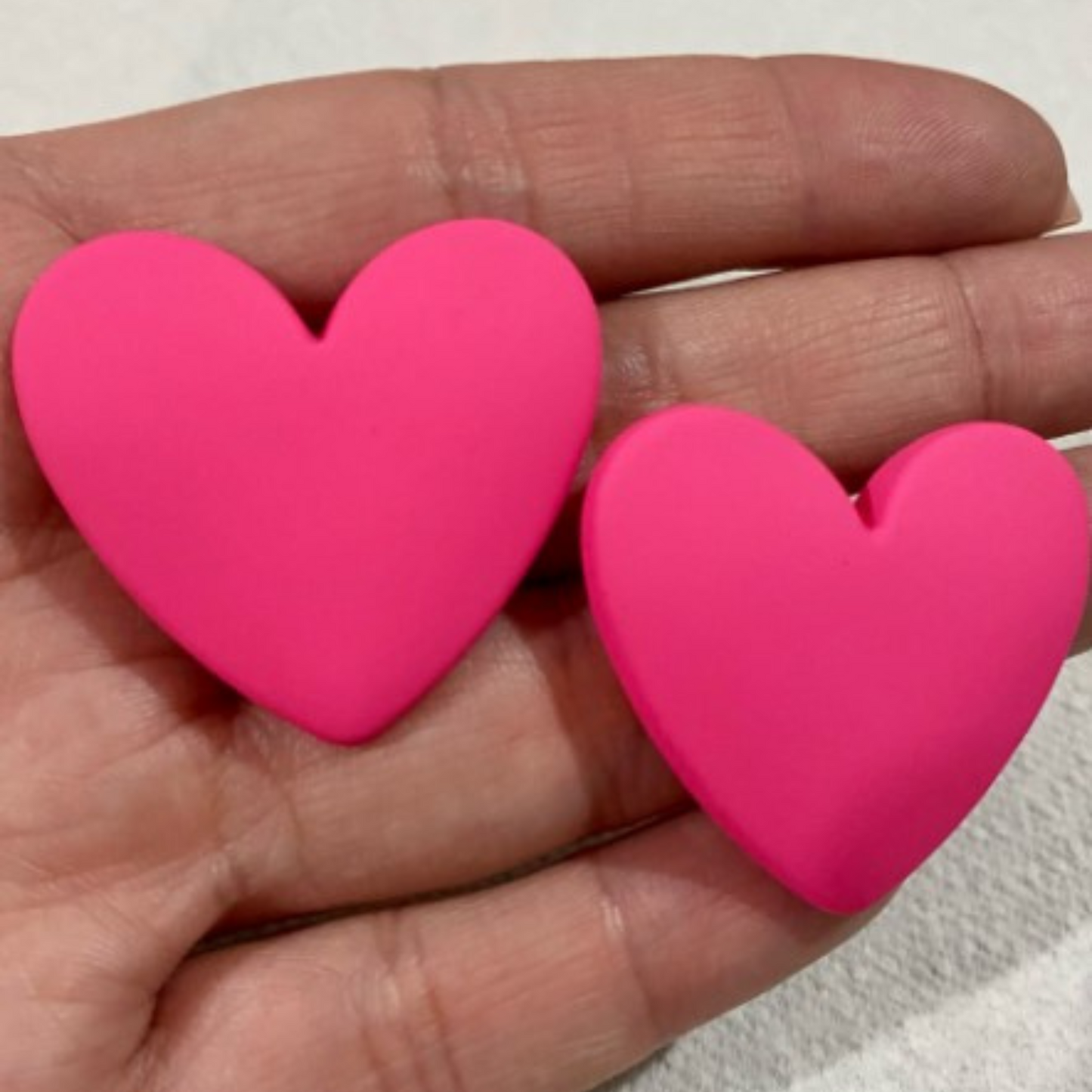 Candy Valentine Heart Statement Earrings