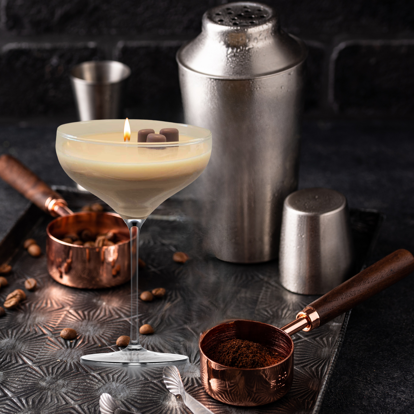 Cafe Delights Espresso Martini Cocktail Scented Soy Wax Candle