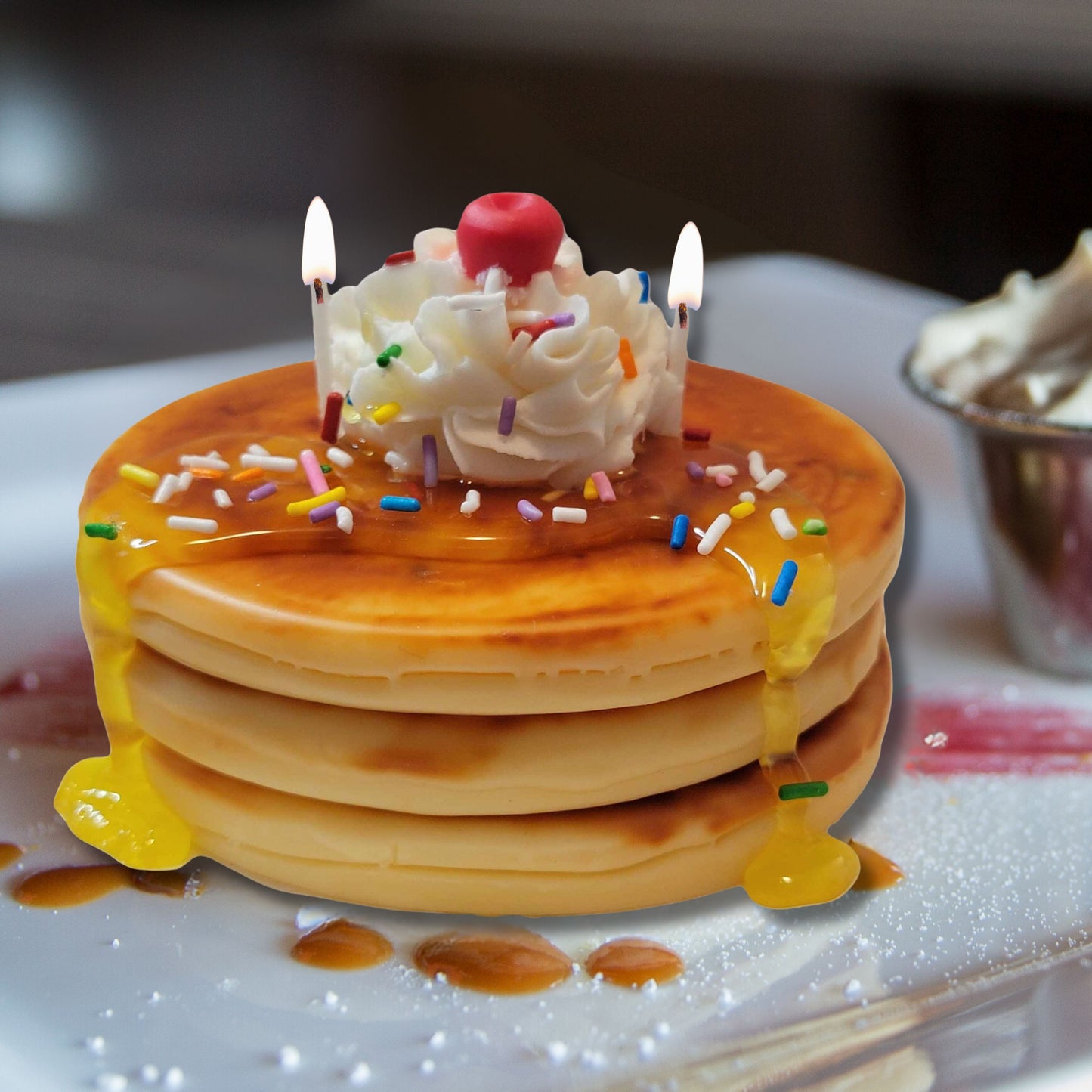 Cafe Delights Birthday Cake Pancakes Scented Soy Wax Candle
