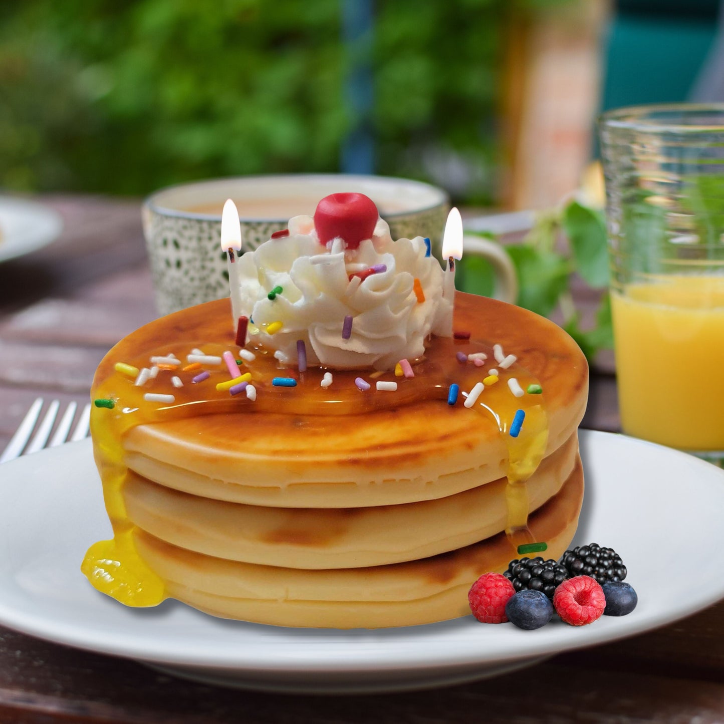 Cafe Delights Birthday Cake Pancakes Scented Soy Wax Candle