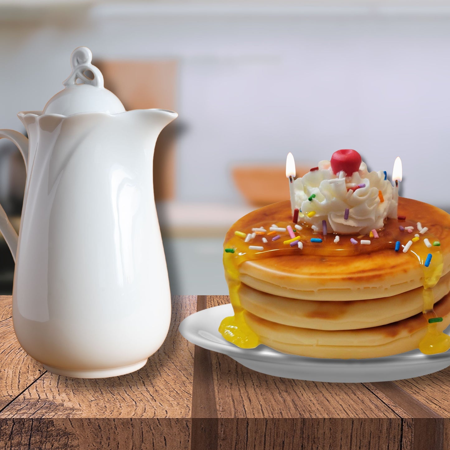 Cafe Delights Birthday Cake Pancakes Scented Soy Wax Candle