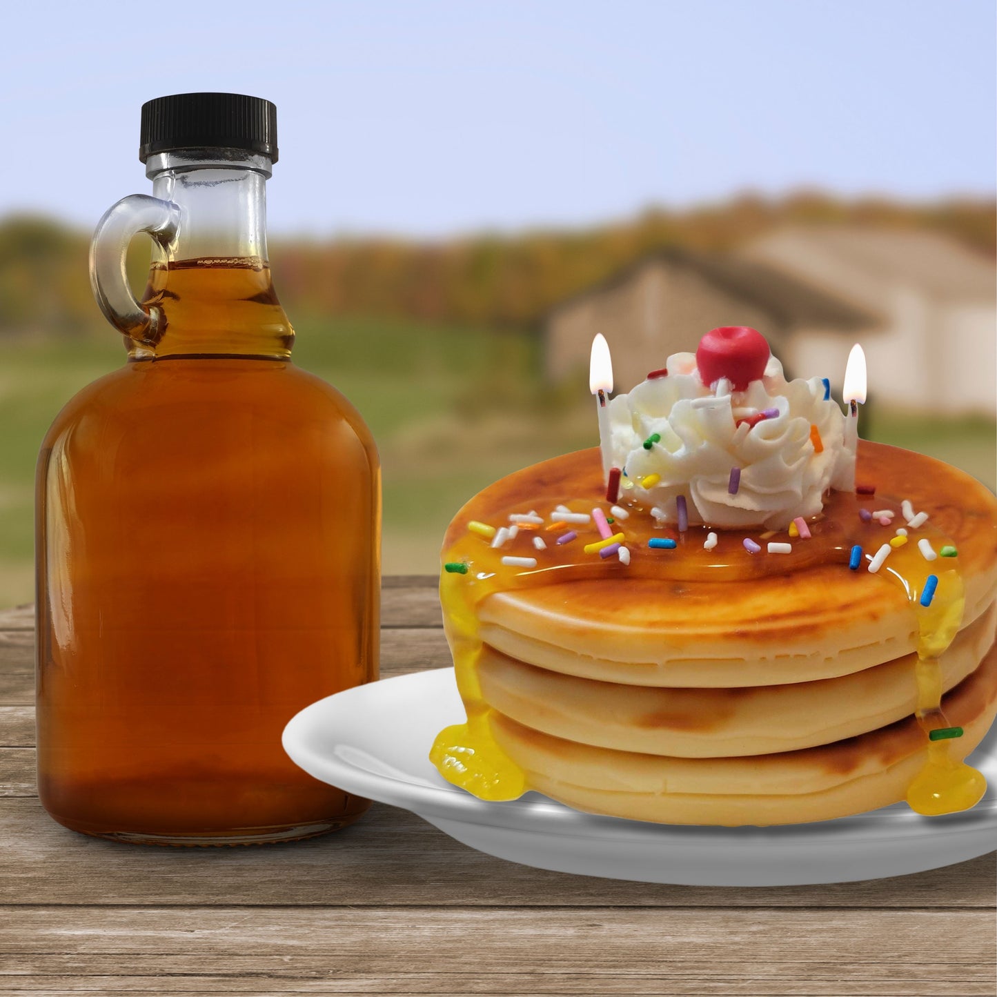 Cafe Delights Birthday Cake Pancakes Scented Soy Wax Candle