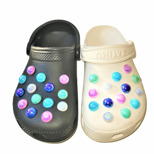 Crocs Charms Faux Pearl Plastic Iridescent (25 Piece Set)