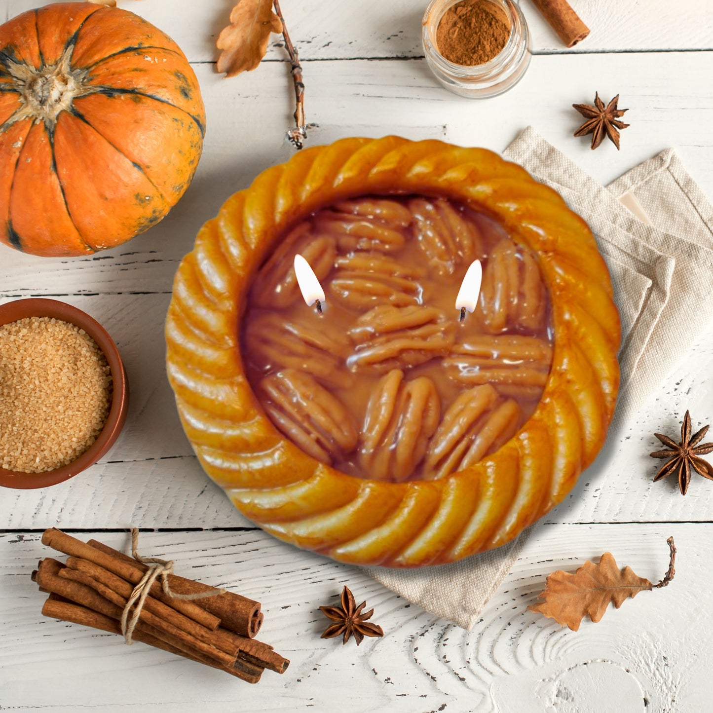 Cafe Delights Pecan Pie Scented Soy Wax Candle