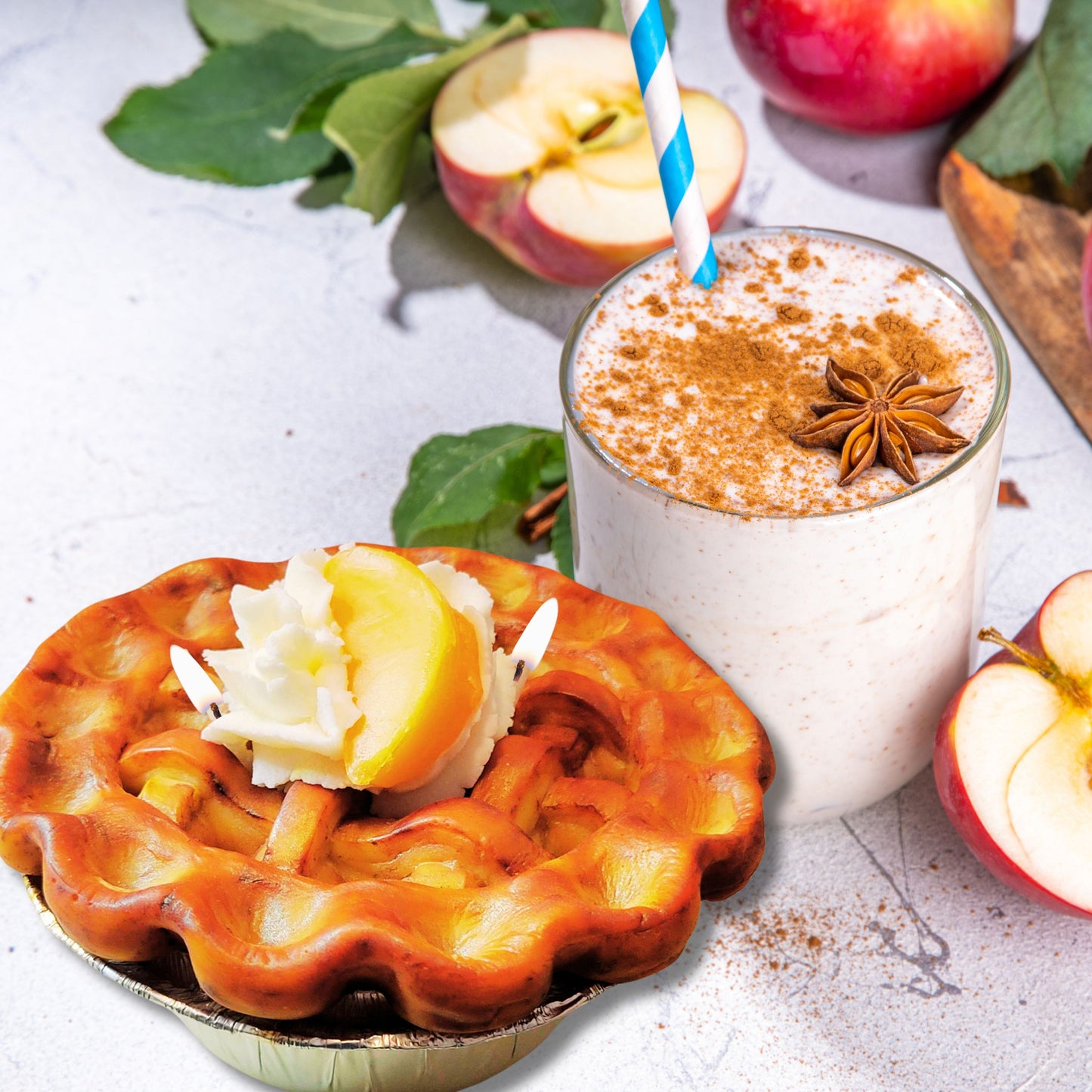 Cafe Delights Homestyle Apple Pie Scented Soy Wax Candle