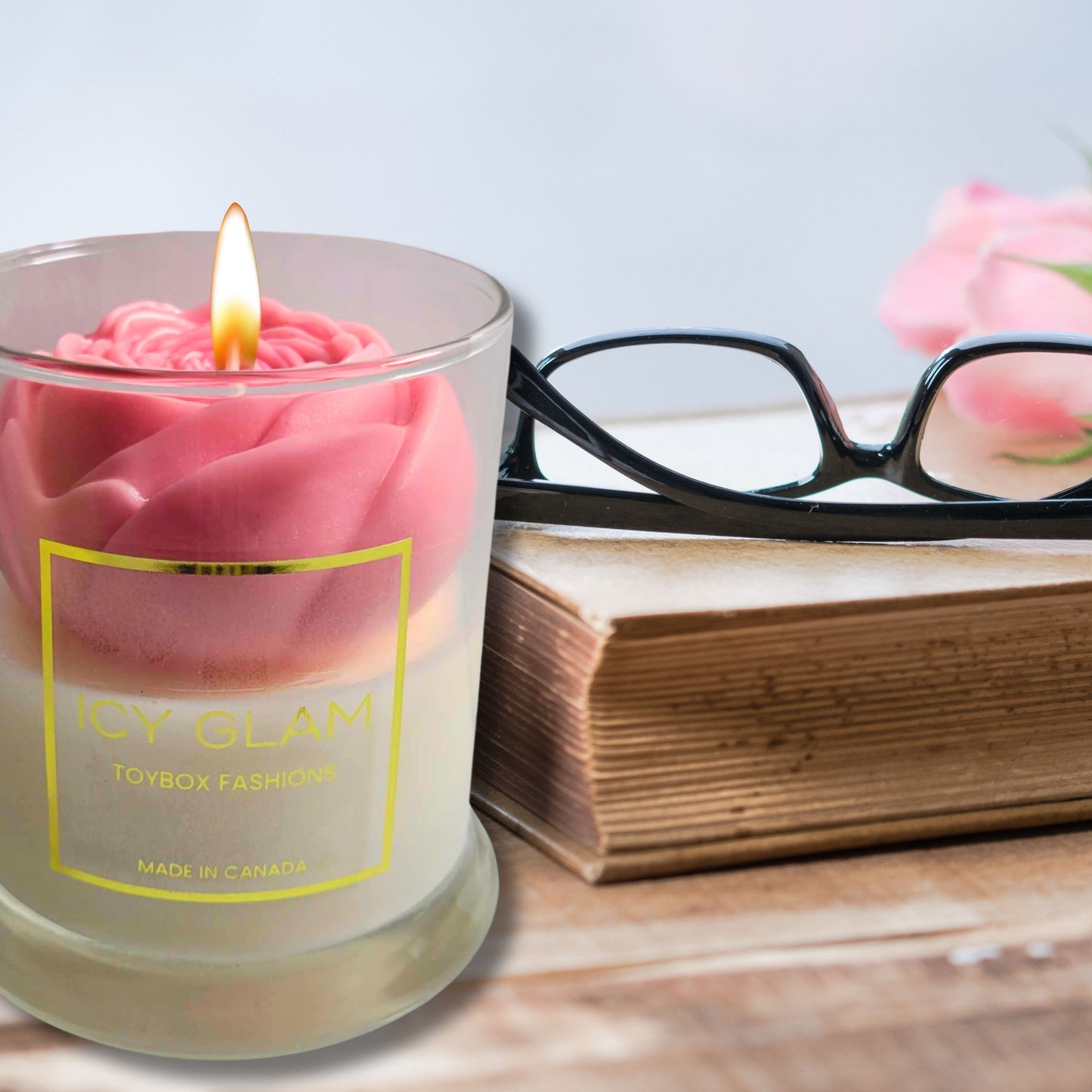 Scented Peony Soy Wax Candle