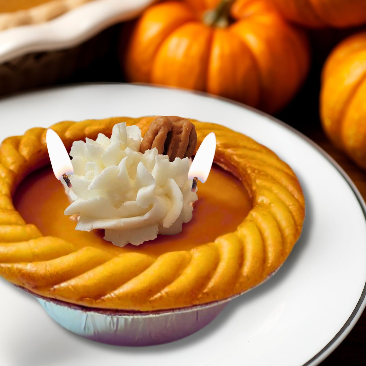 Cafe Delights Pumpkin Pie Scented Soy Wax Candle