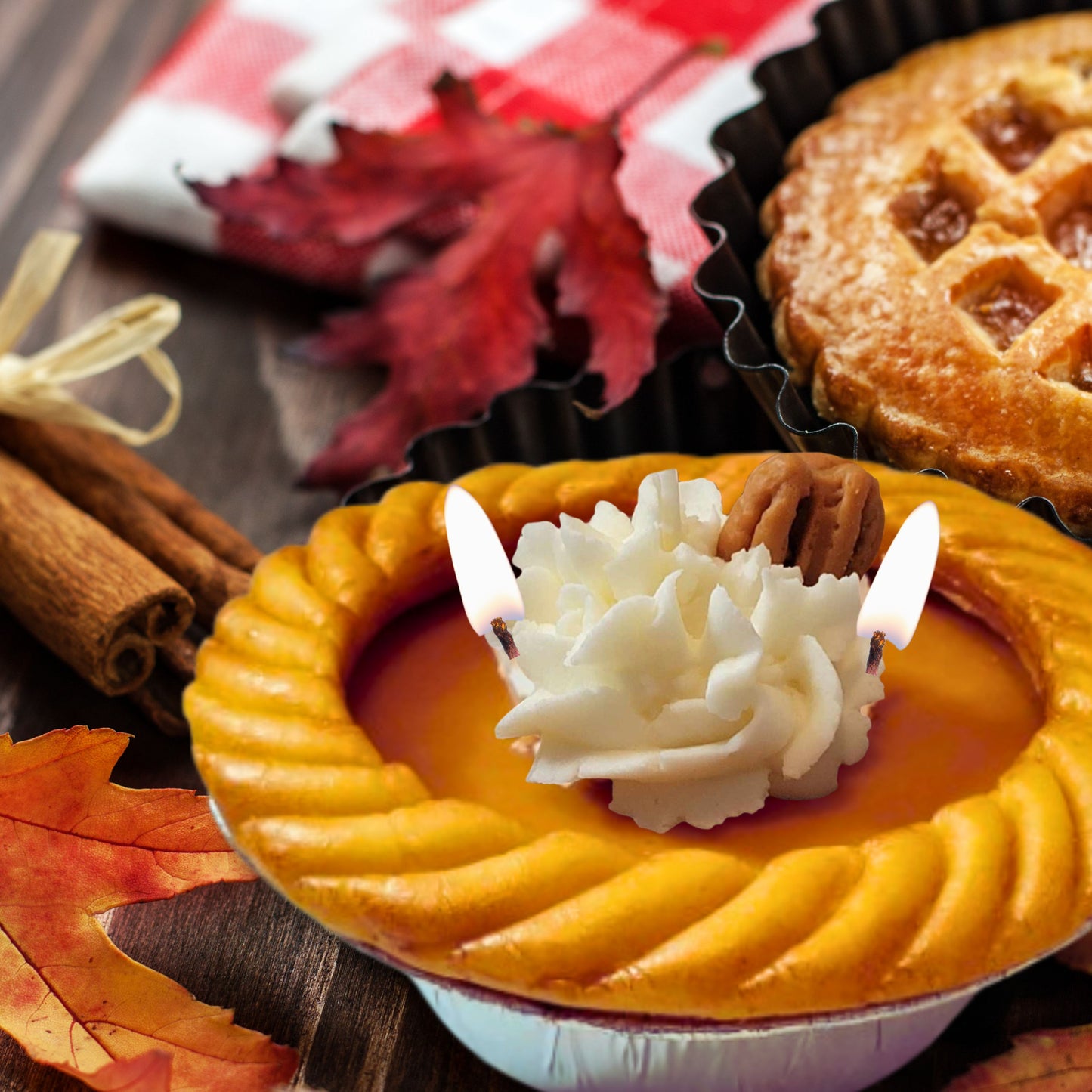 Cafe Delights Pumpkin Pie Scented Soy Wax Candle