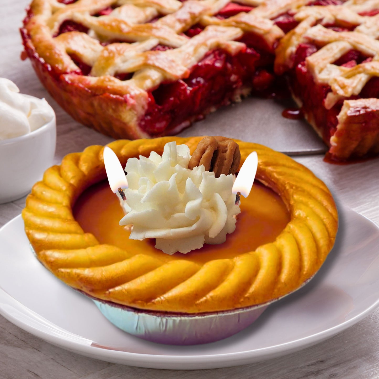 Cafe Delights Pumpkin Pie Scented Soy Wax Candle