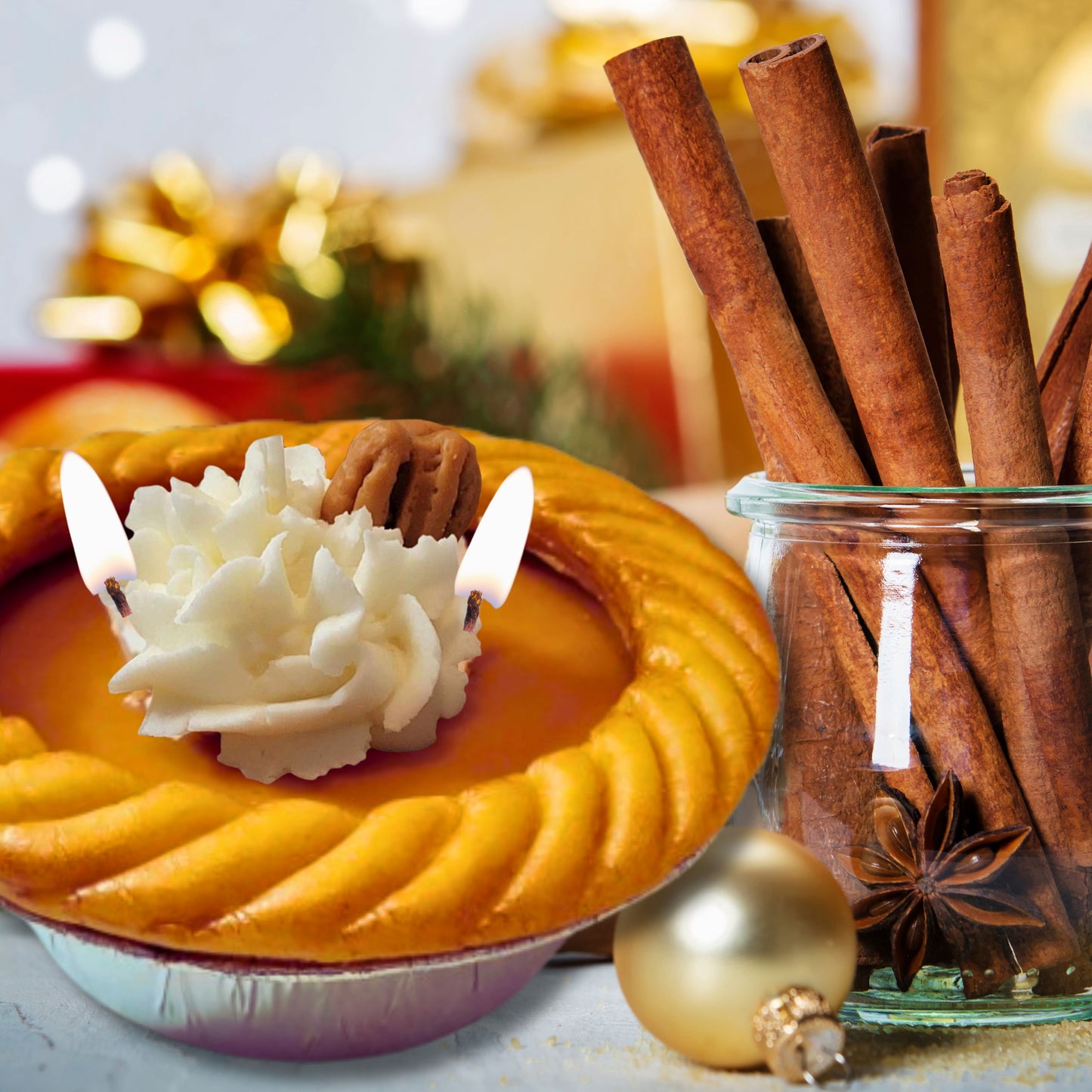 Cafe Delights Pumpkin Pie Scented Soy Wax Candle