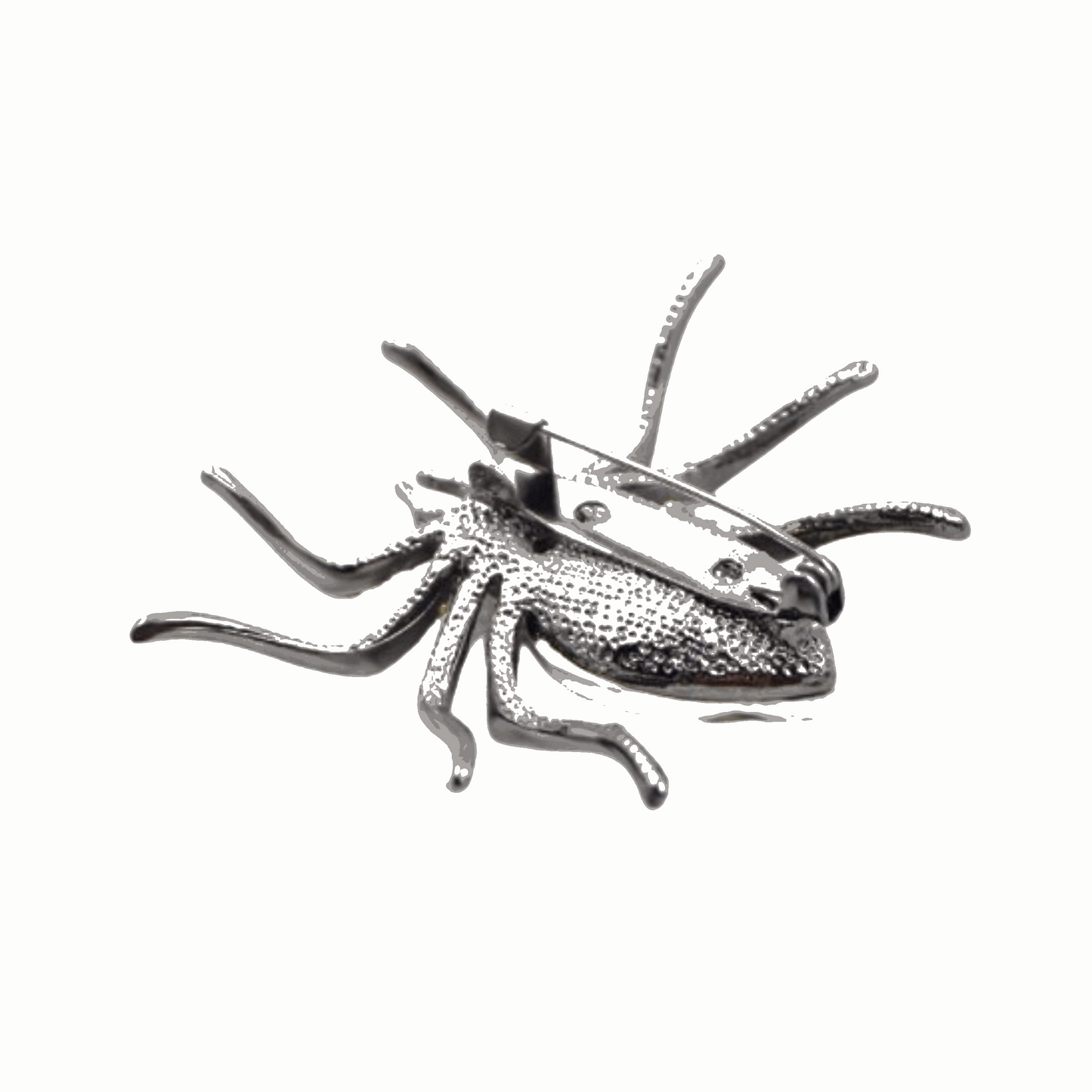 Red Rhinestone Spider Statement Brooch