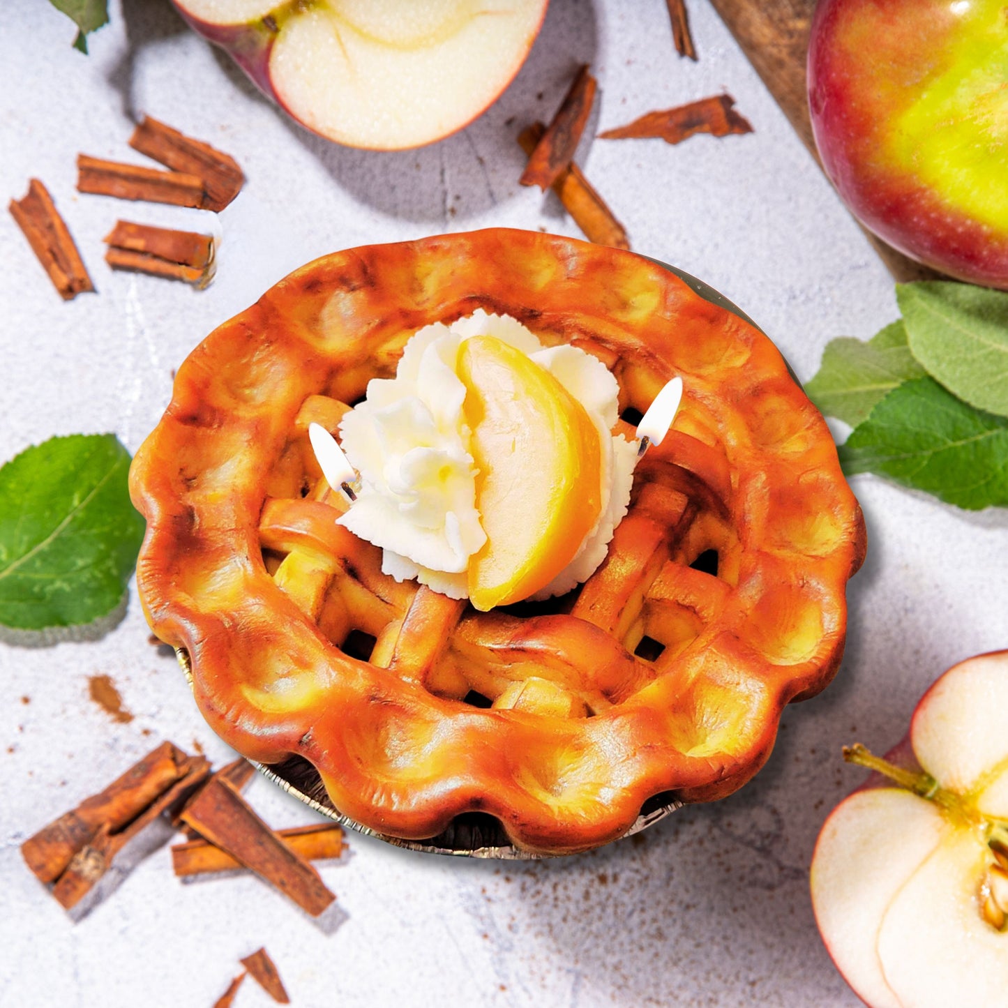 Cafe Delights Homestyle Apple Pie Scented Soy Wax Candle