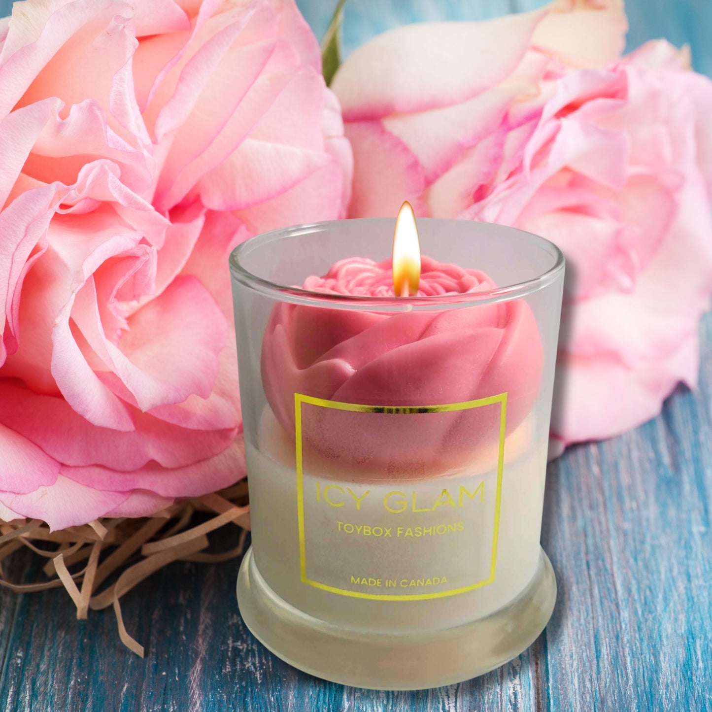 Scented Peony Soy Wax Candle