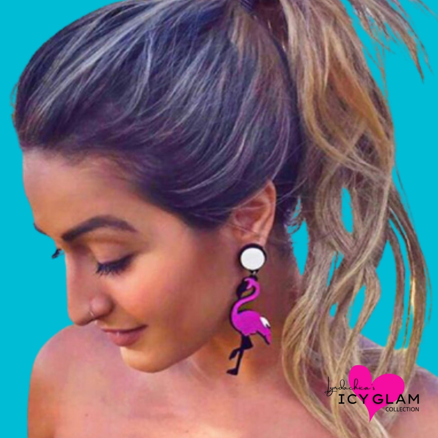 Flamingo Statement Fashion Earrings