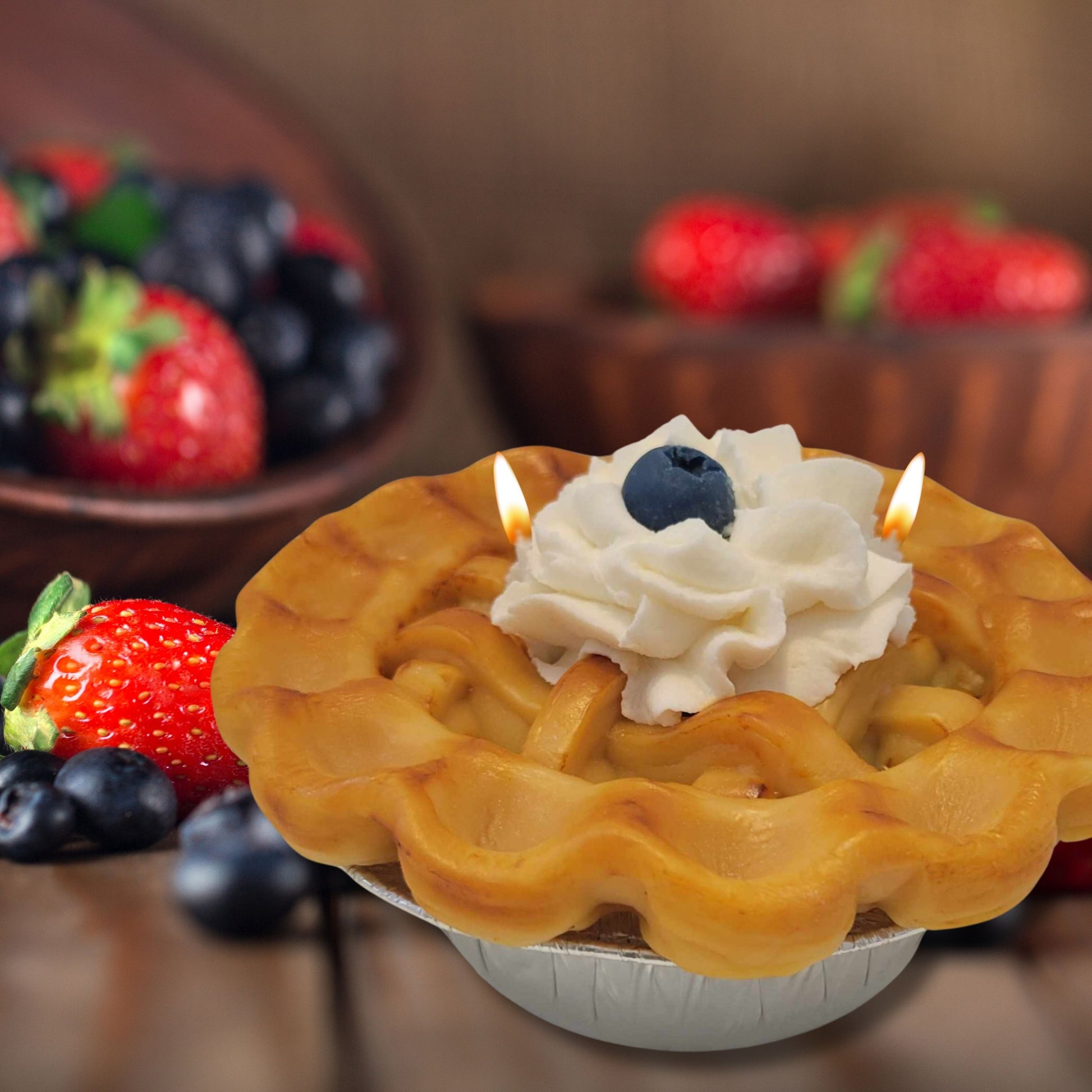 Cafe Delights Homestyle Blueberry Pie  Scented Soy Wax Candle