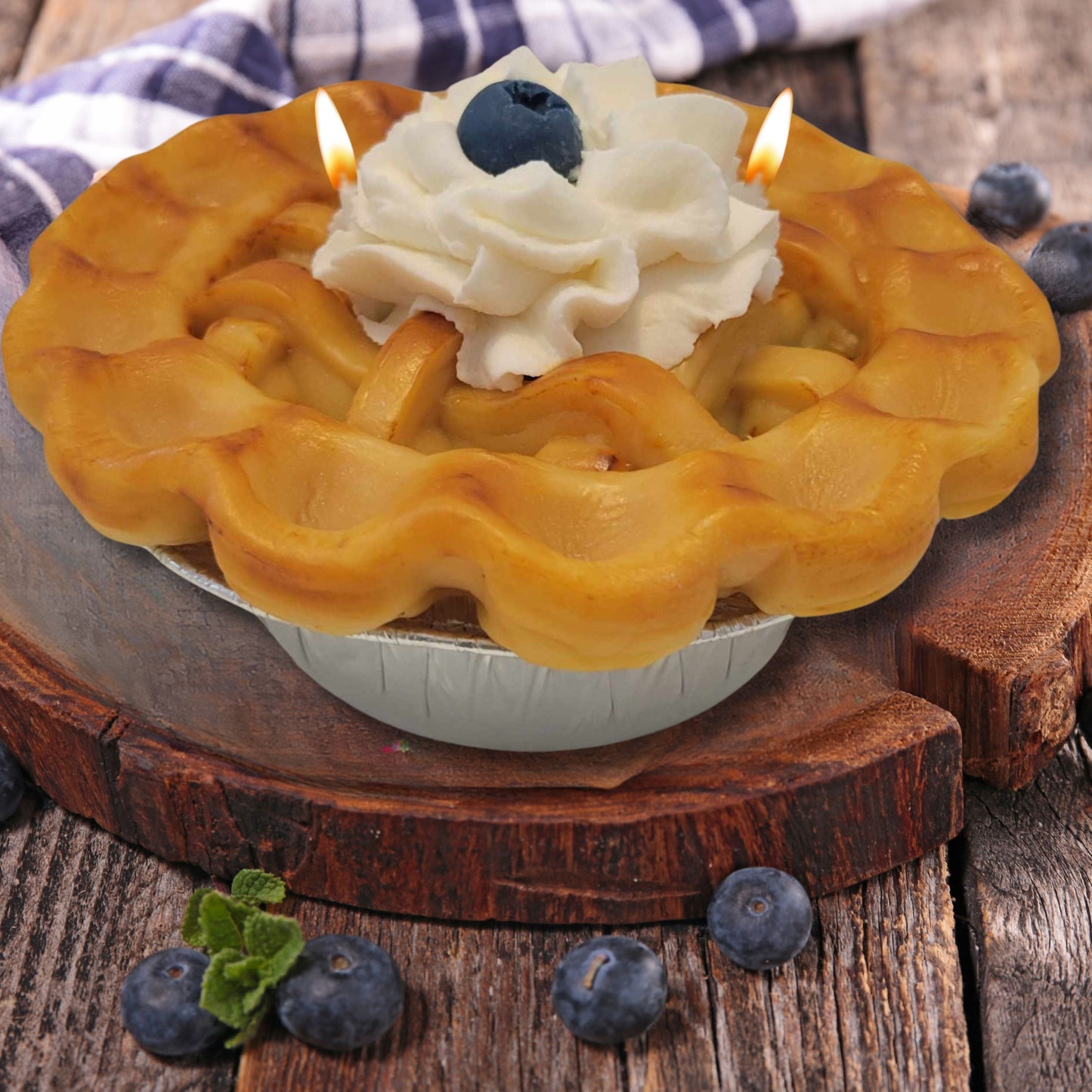 Cafe Delights Homestyle Blueberry Pie Scented Soy Wax Candle