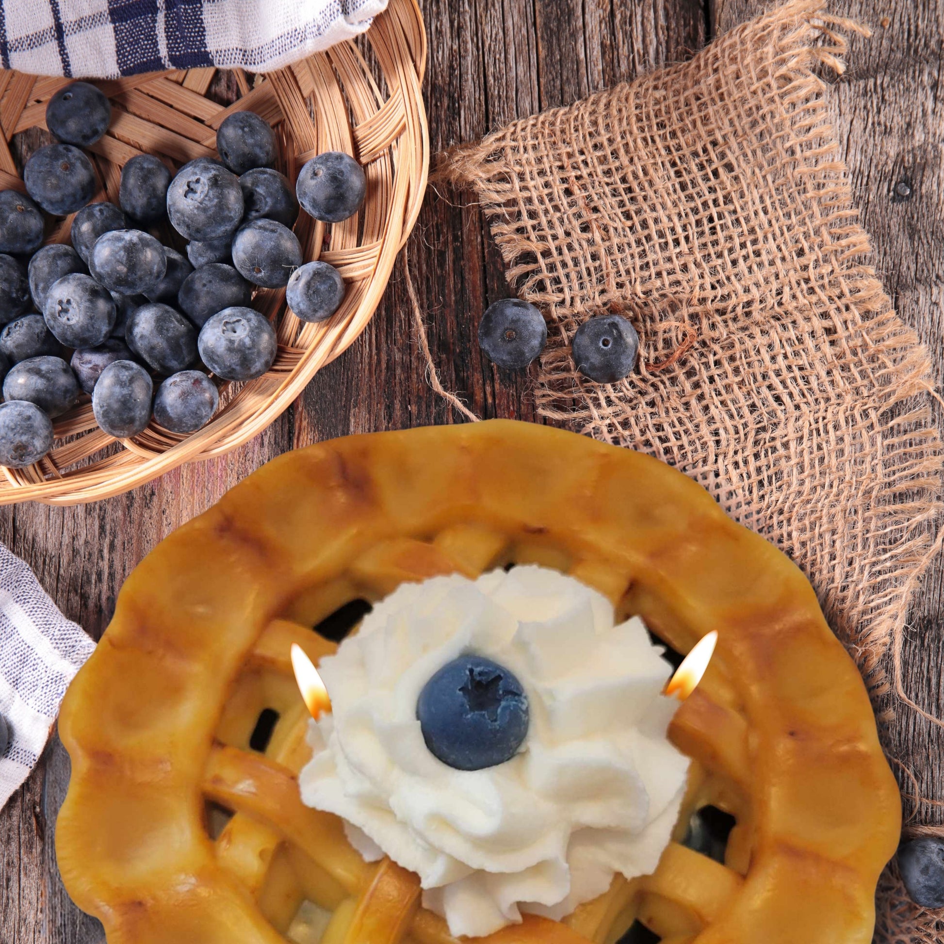 Cafe Delights Homestyle Blueberry Pie  Scented Soy Wax Candle