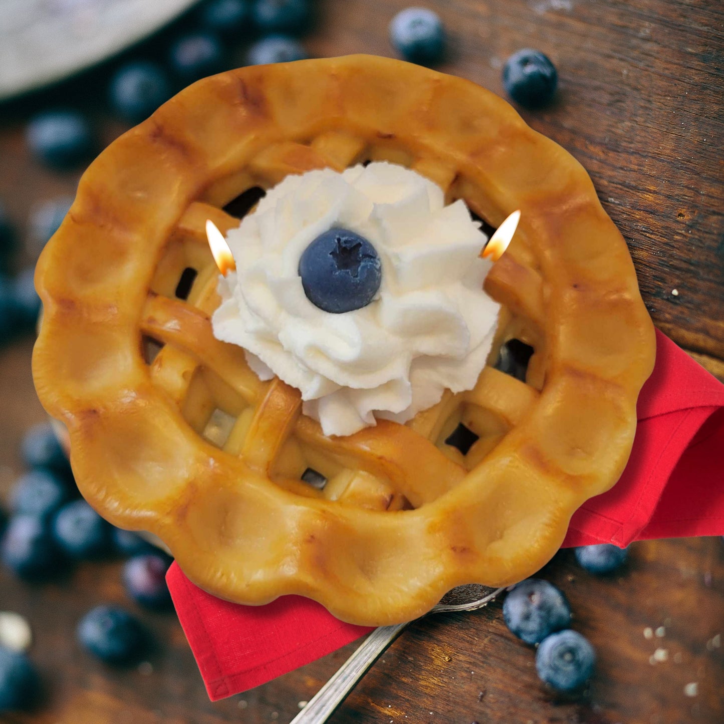 Cafe Delights Homestyle Blueberry Pie Scented Soy Wax Candle