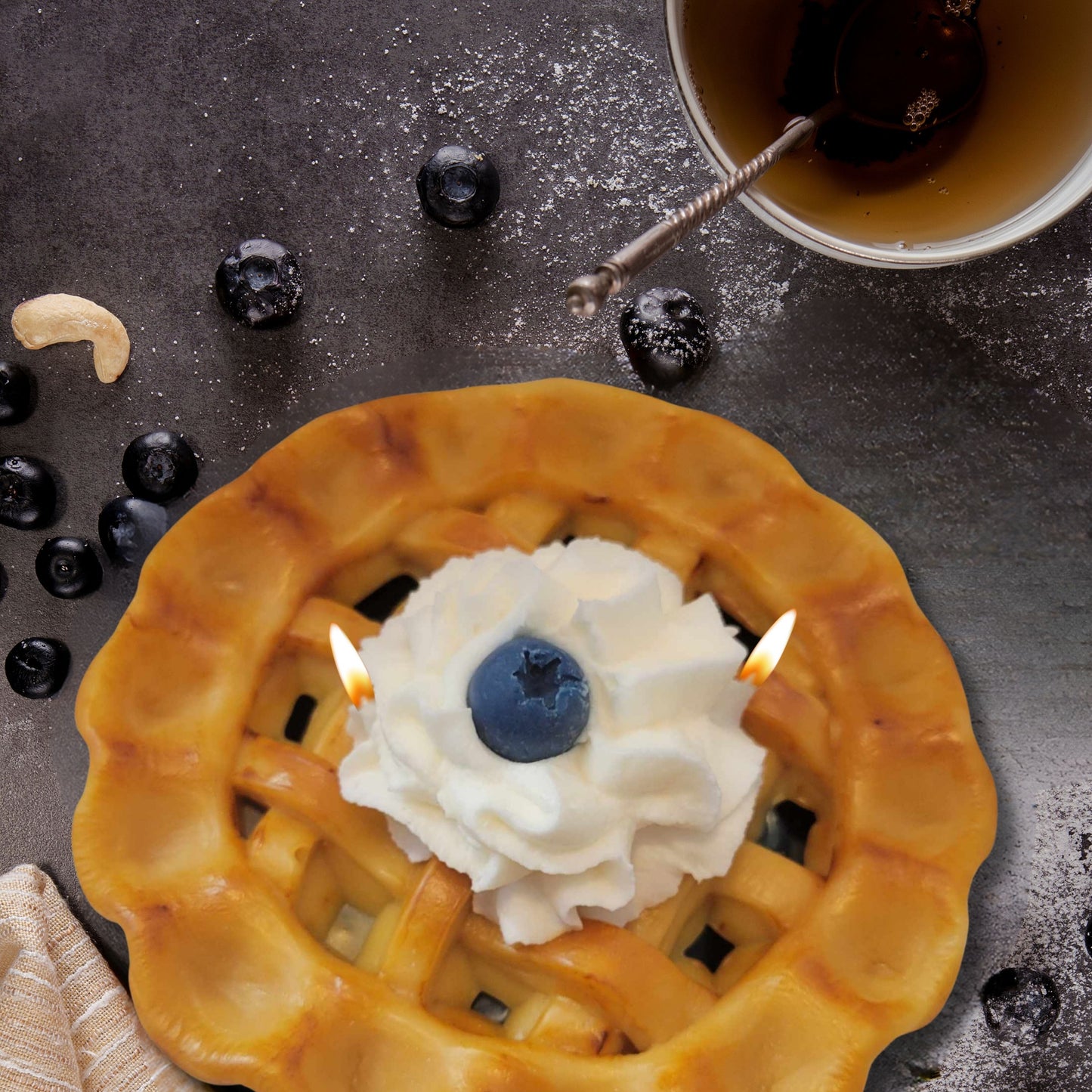 Cafe Delights Homestyle Blueberry Pie Scented Soy Wax Candle