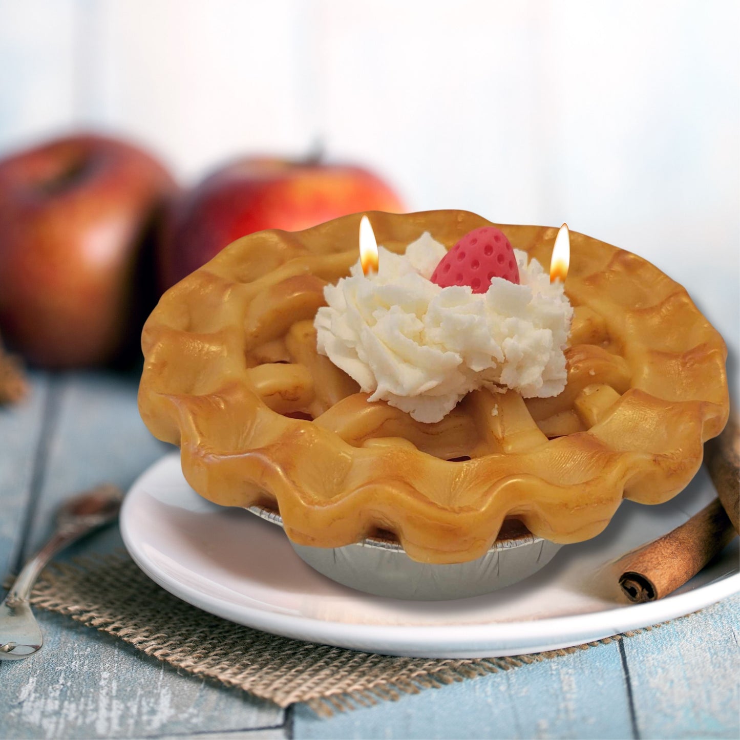 Cafe Delights Strawberry Homestyle Pie Scented Soy Wax Candle