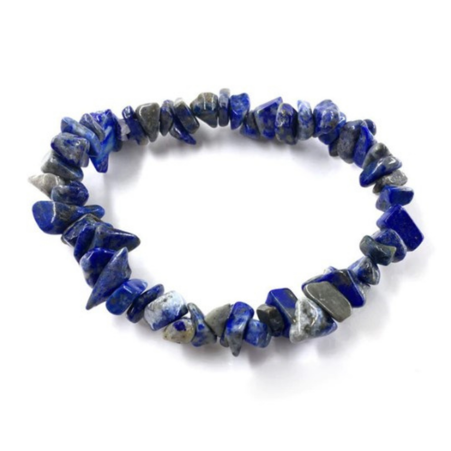 Natural Healing Pure Blue Lapis Lazuli Stretch Bracelet