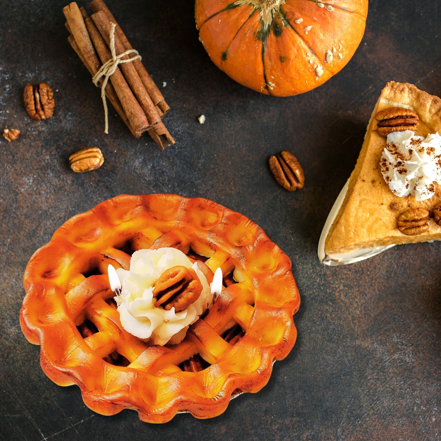 Cafe Delights Homestyle Pecan Pie Scented Soy Wax Candle