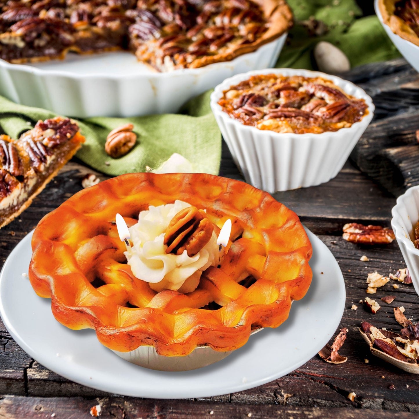 Cafe Delights Homestyle Pecan Pie Scented Soy Wax Candle