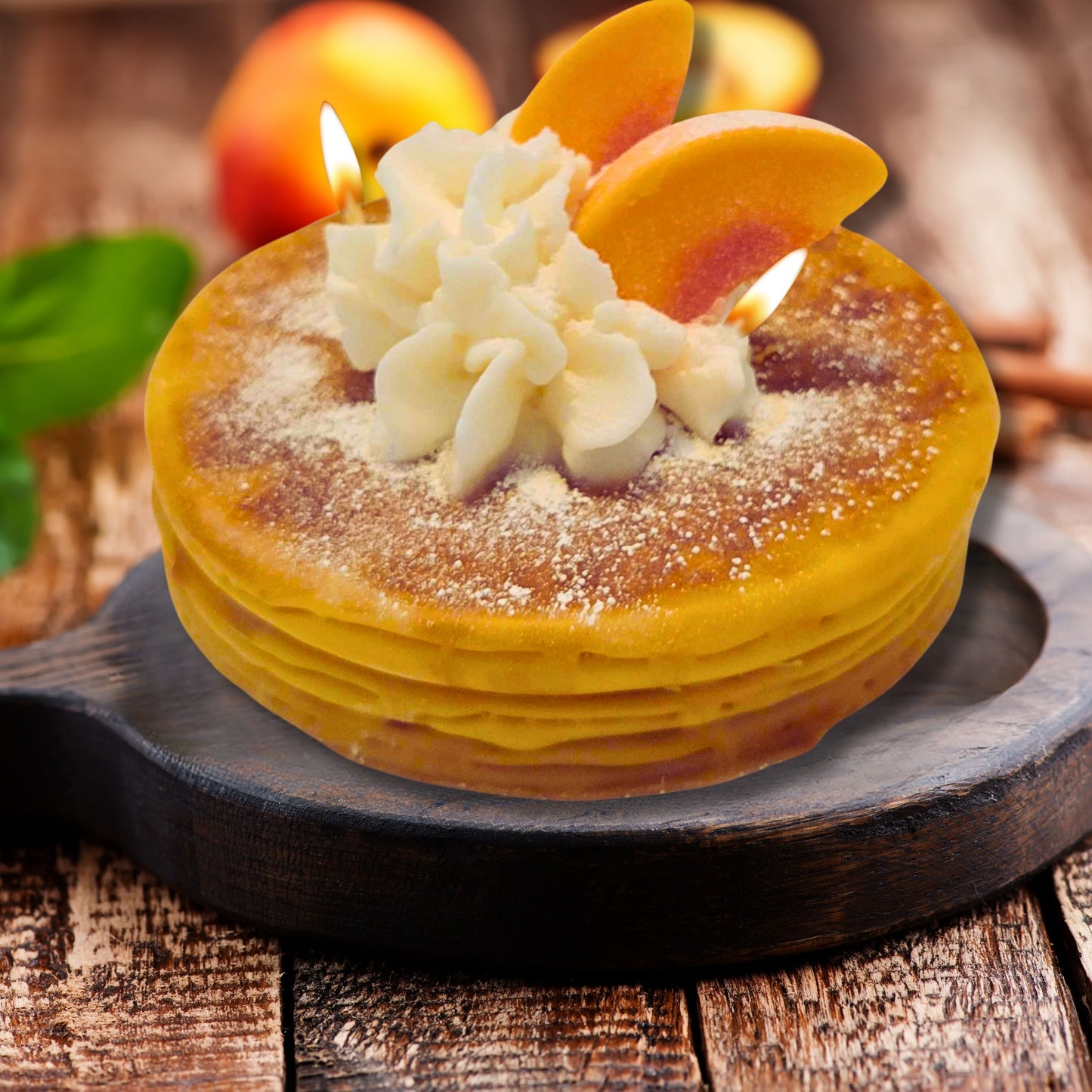 Cafe Delights Peach Pancakes Scented Soy Wax Candle