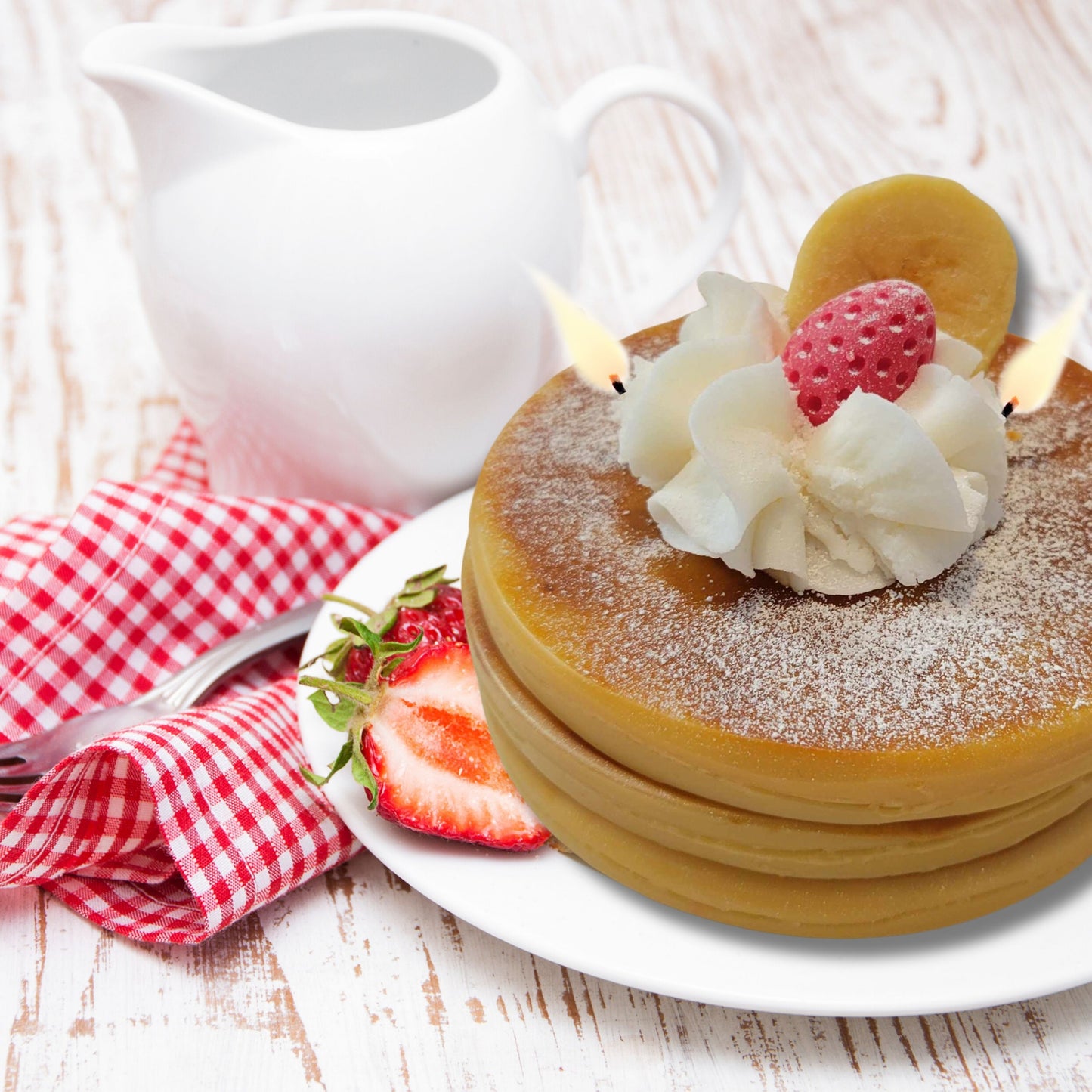 Cafe Delights Strawberry Pancakes Scented Soy Wax Candle
