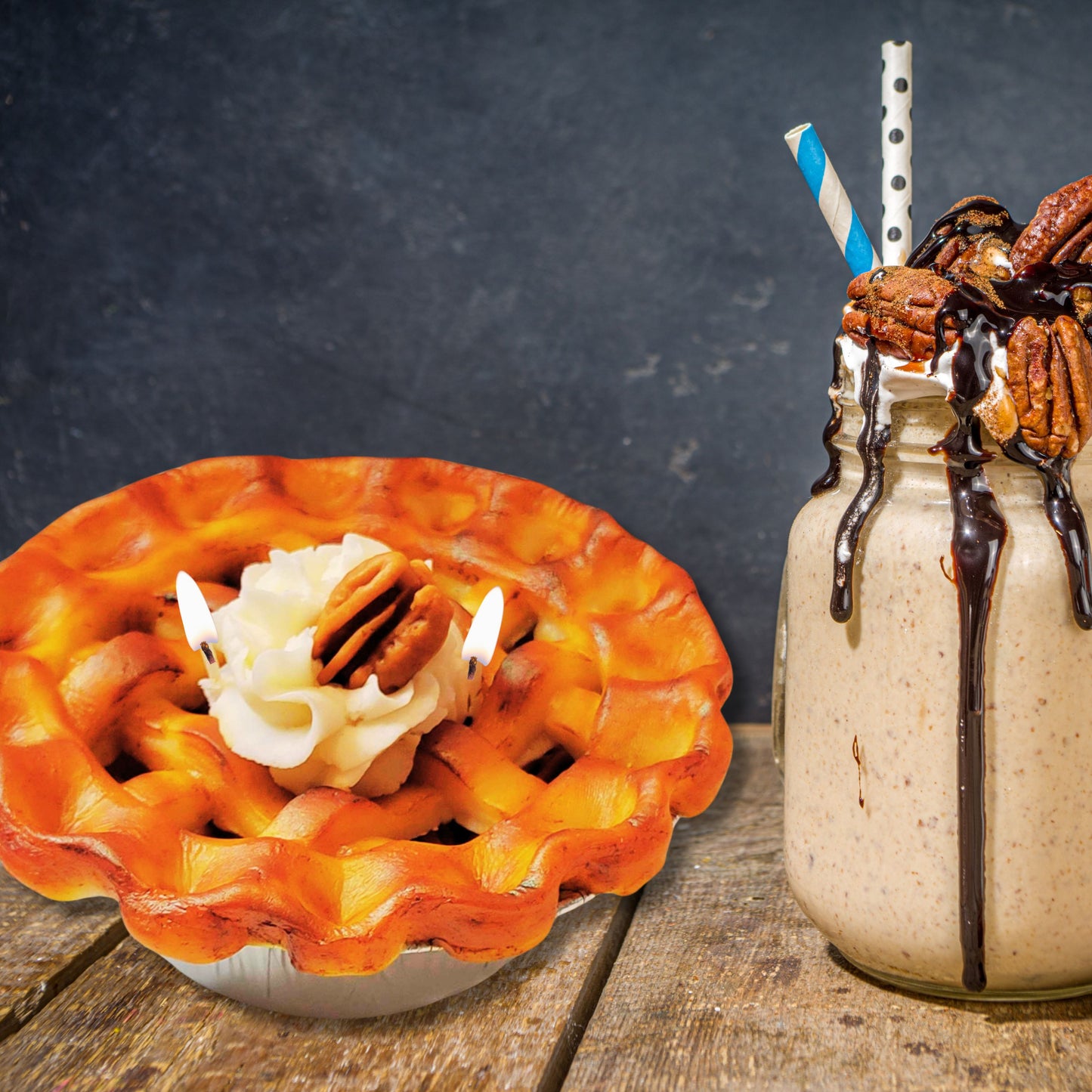 Cafe Delights Homestyle Pecan Pie Scented Soy Wax Candle